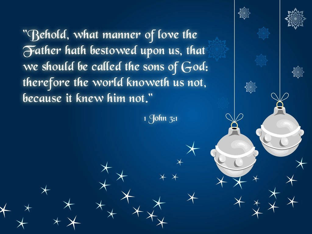 1 Juan 3:1 Talata sa Bibliya para sa Laptop Wallpaper