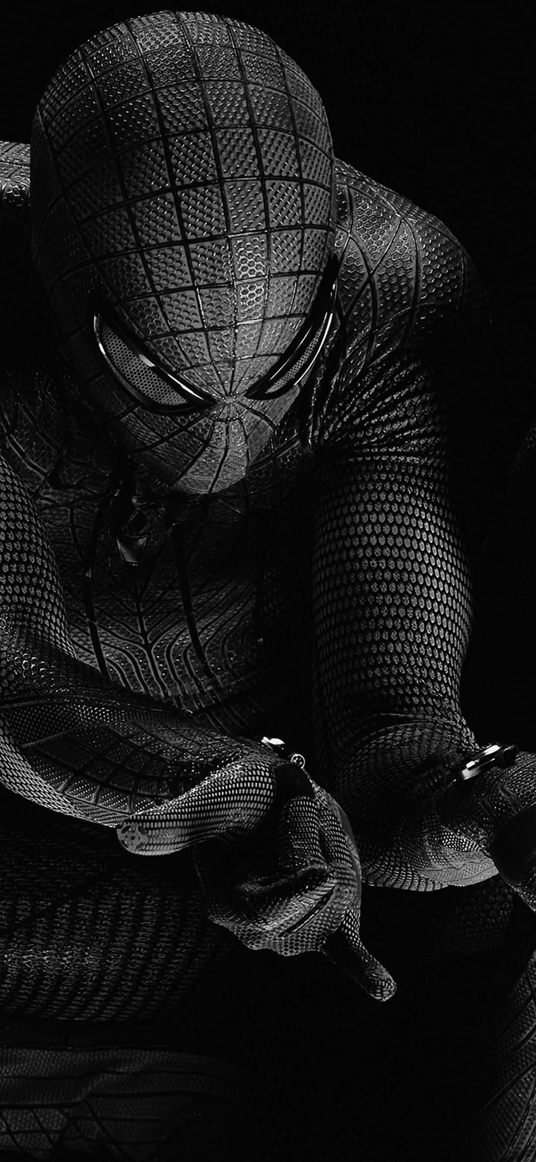 1080x2340 4K Ang Kamangha-manghang na Spider-Man Itim na Suot Wallpaper