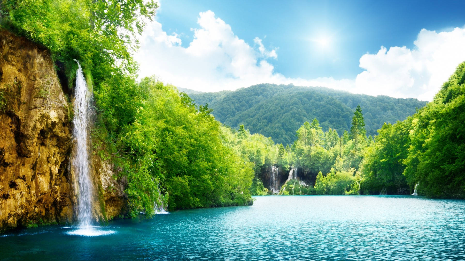 1920x1080 Full HD Talon at Ilog ng Kalikasan Wallpaper