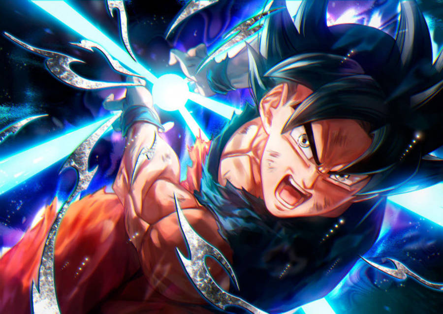 3D Anime Goku na Gumagawa ng Dragon Ball sa 8K Wallpaper