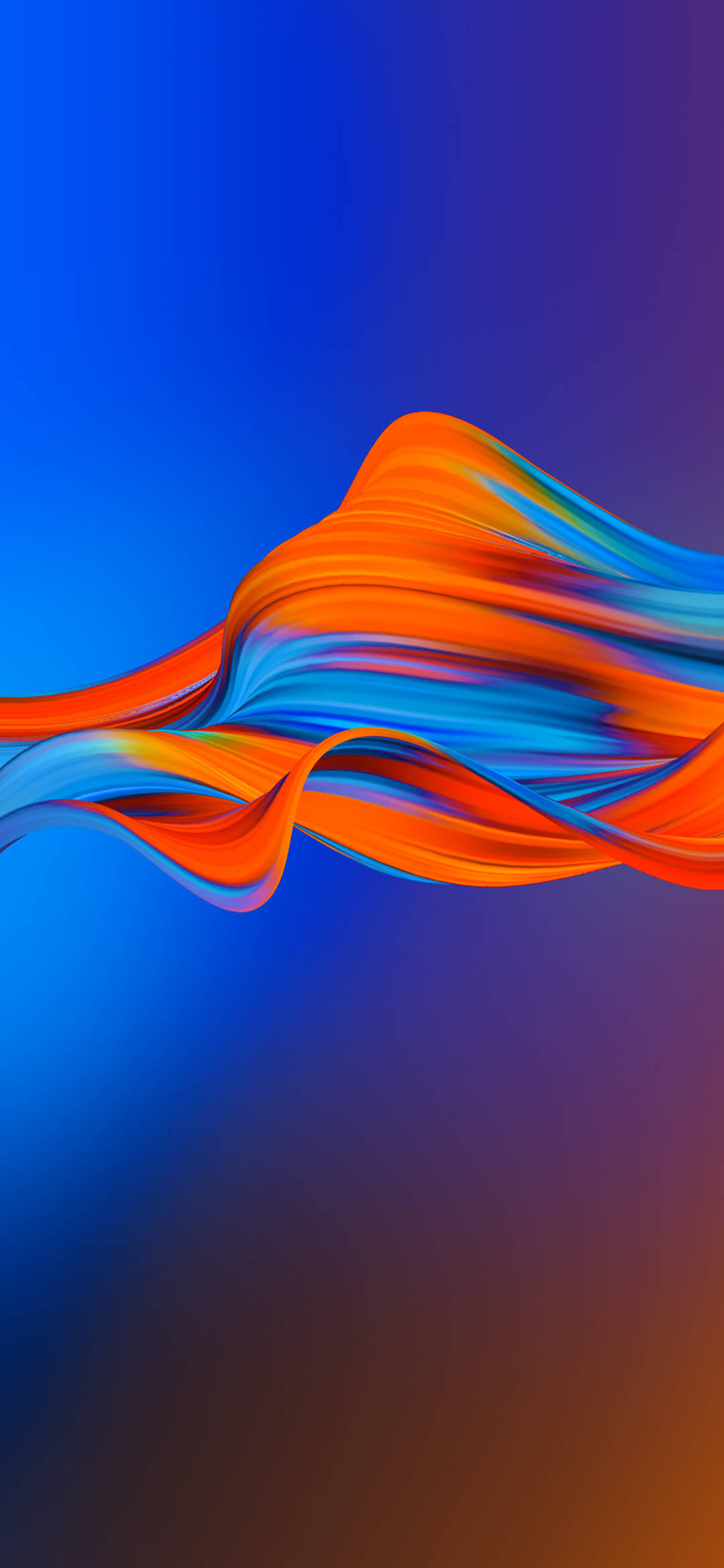 3D Asul na Pintura Motorola Wallpaper