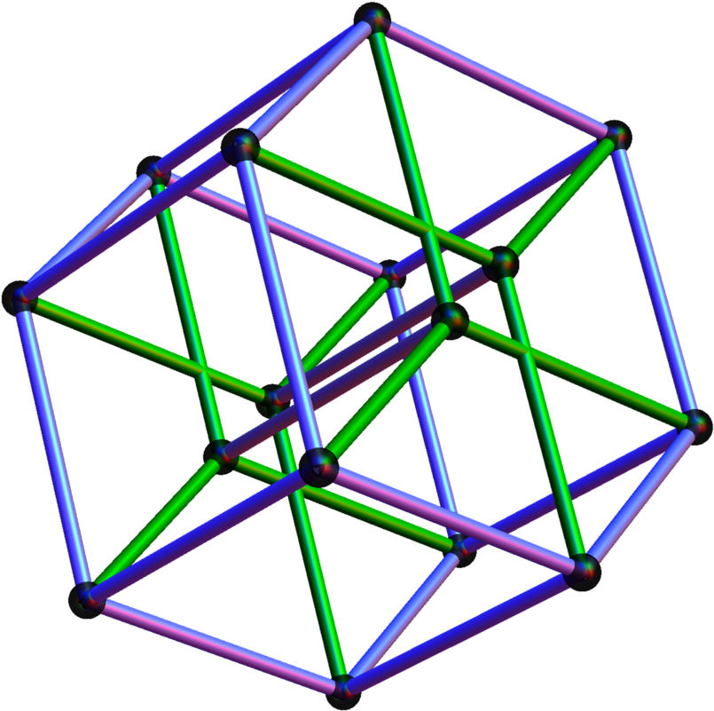 3D Geometric Structure Rendering Wallpaper
