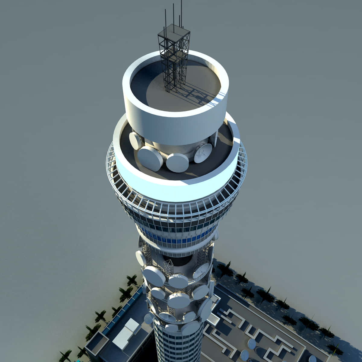 3D Model ng BT Tower Wallpaper