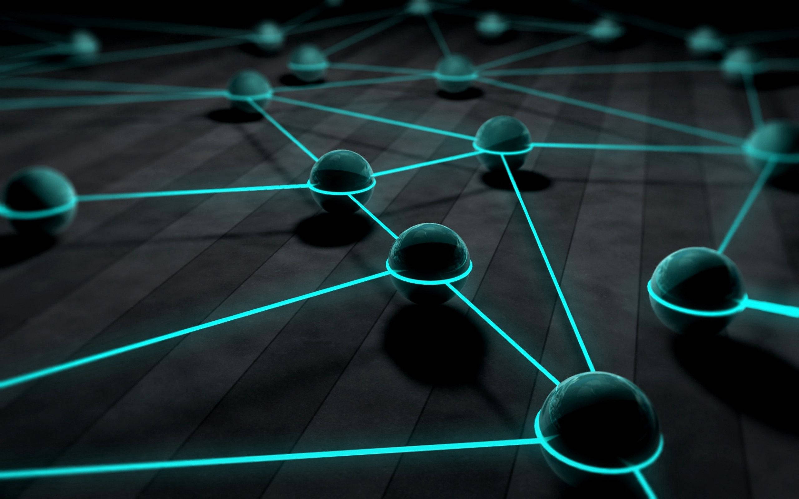 3D na Heometrikong Linya Wallpaper