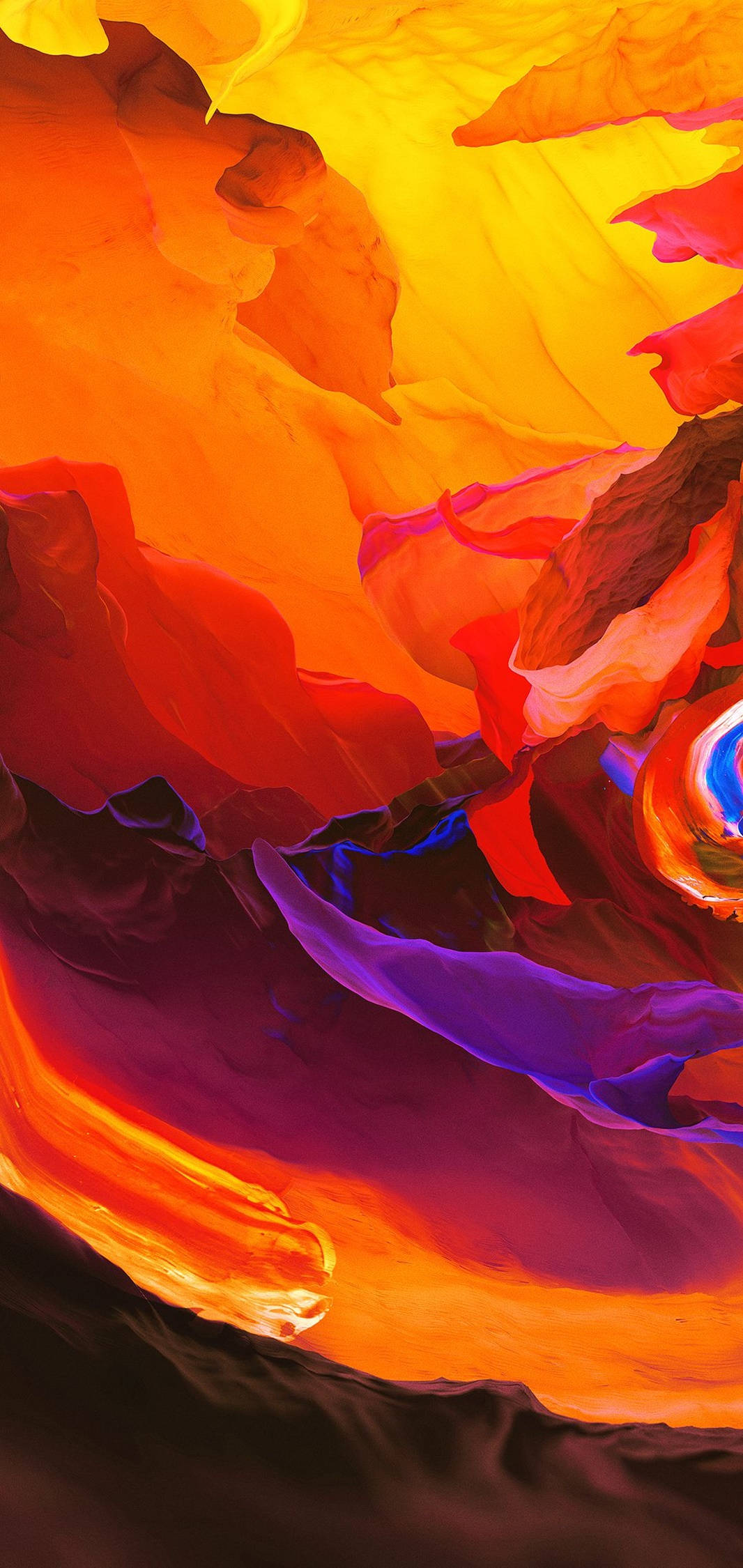 4K Android Maapoy na Bundok Art Wallpaper