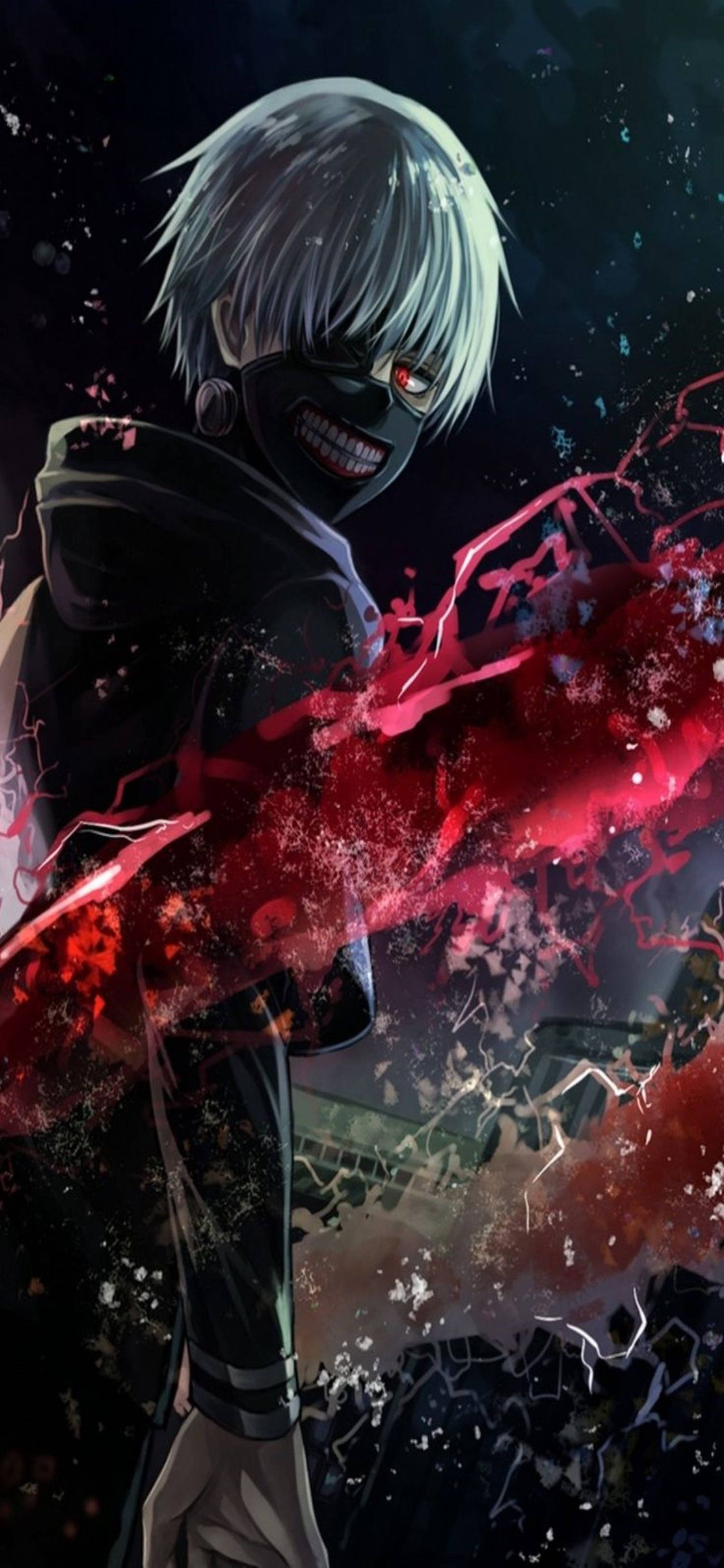 4K Anime iPhone Tokyo Ghoul Pulang Kamay Wallpaper
