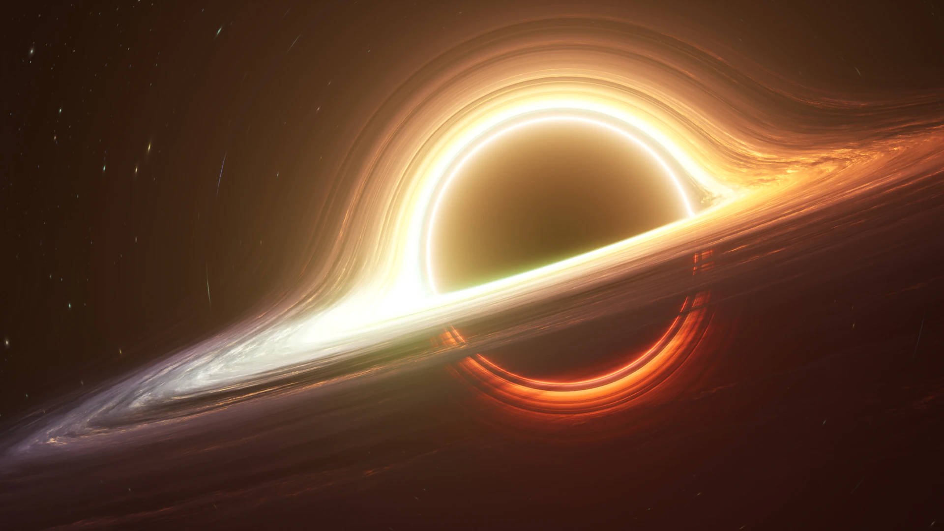 4K Black Hole na May Maliwanag na Horizon Wallpaper