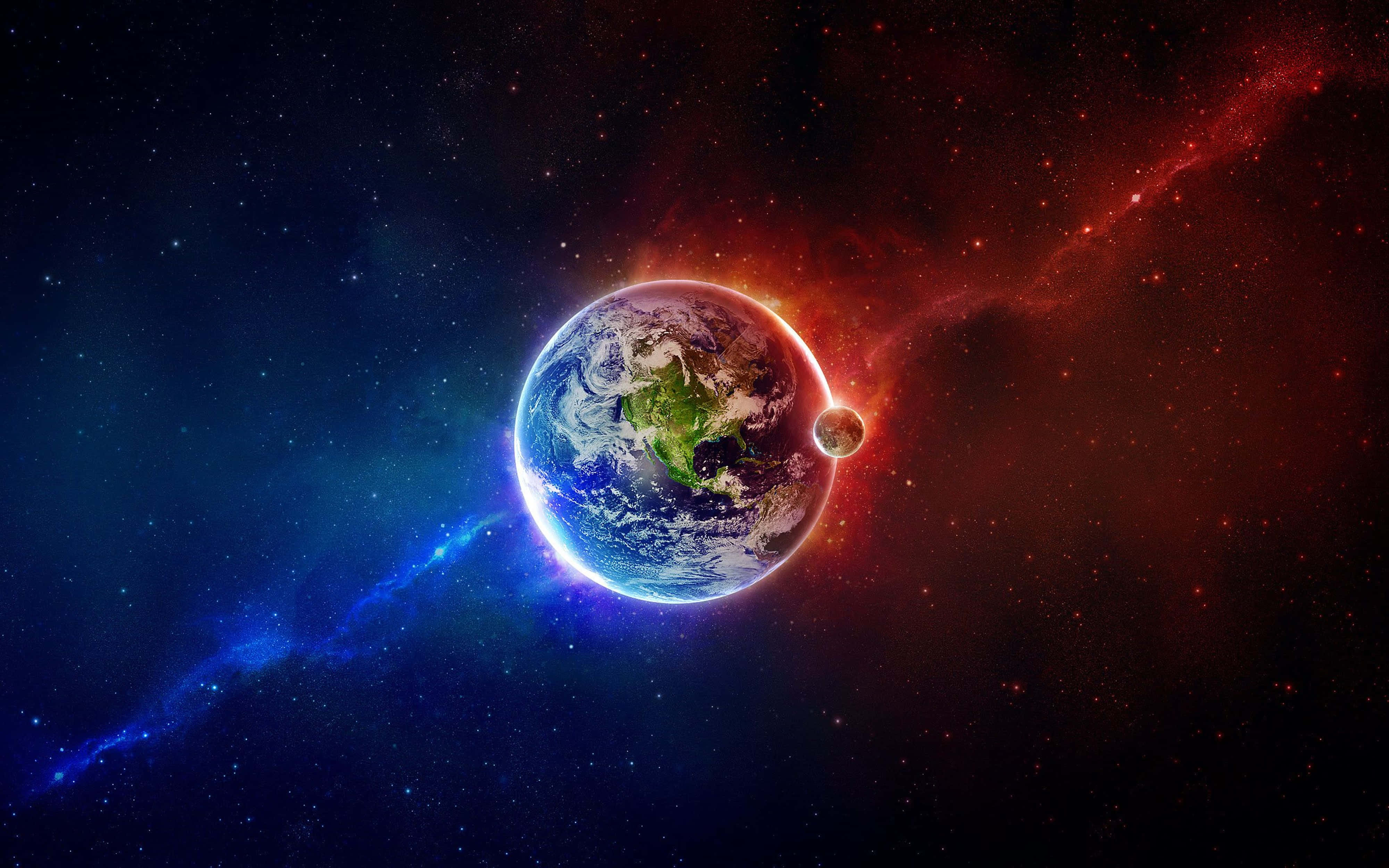 4K Gilid ng Mundo sa Uniberso Wallpaper