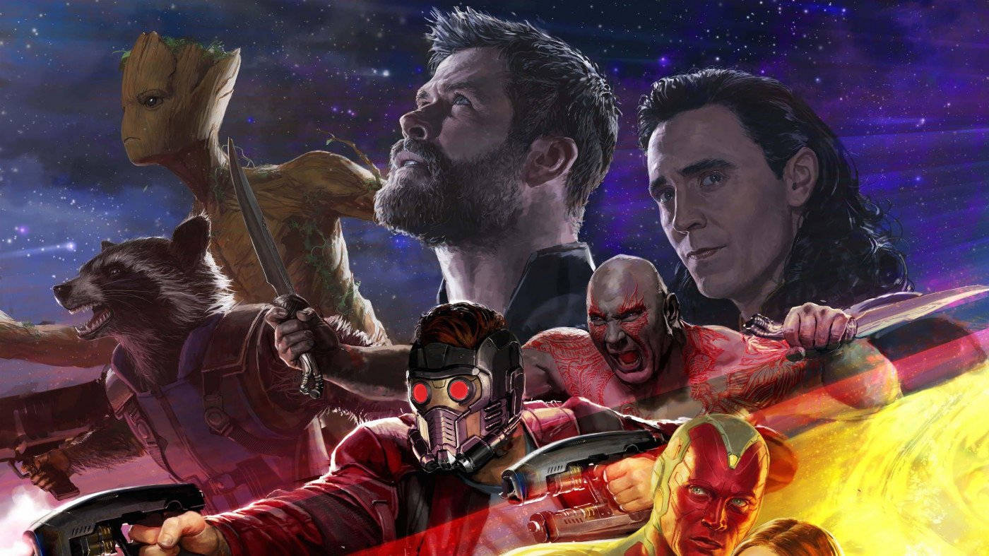 4K Guardians Of The Galaxy Pangunahing Tauhan Wallpaper