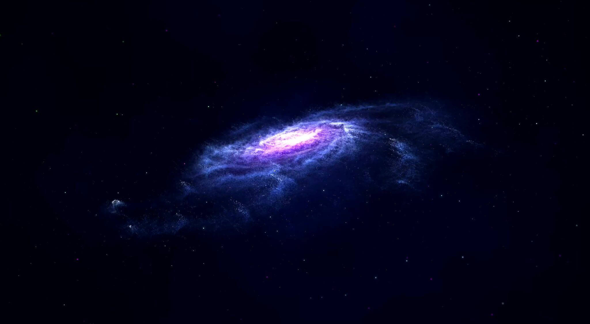 4K Gumagalaw na Spiral Galaxy Wallpaper