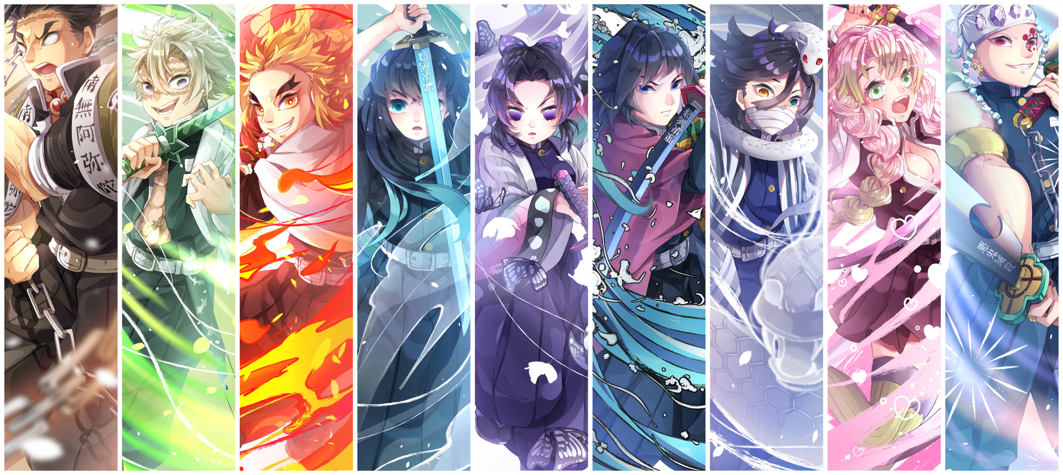 4K Hashira ng Demon Slayer Wallpaper