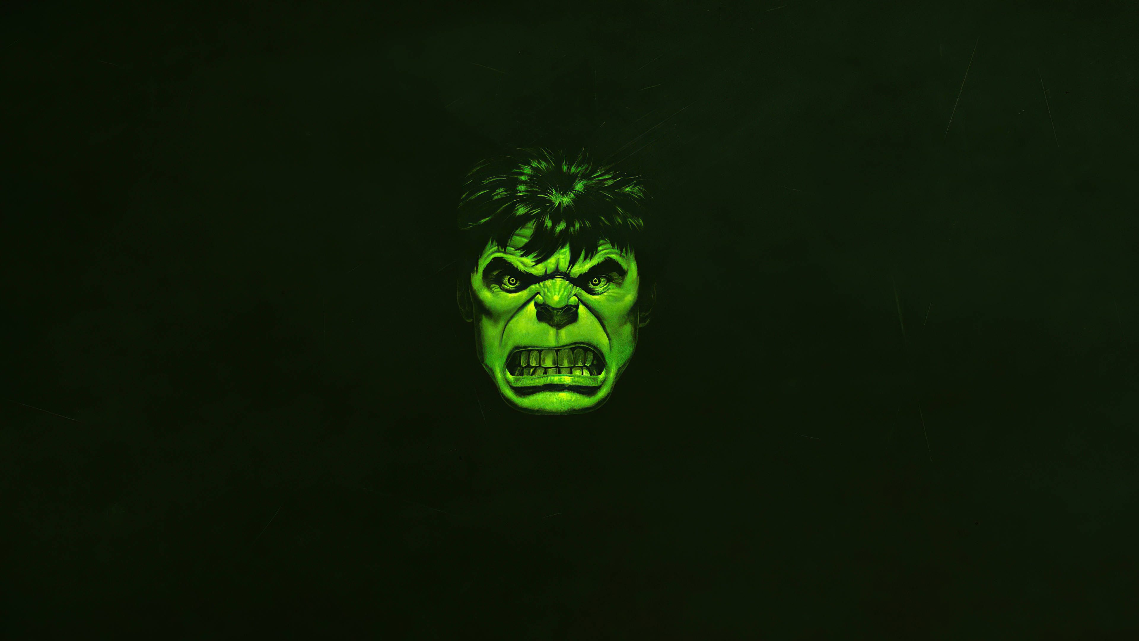 4K Hulk Berde Minimal Wallpaper