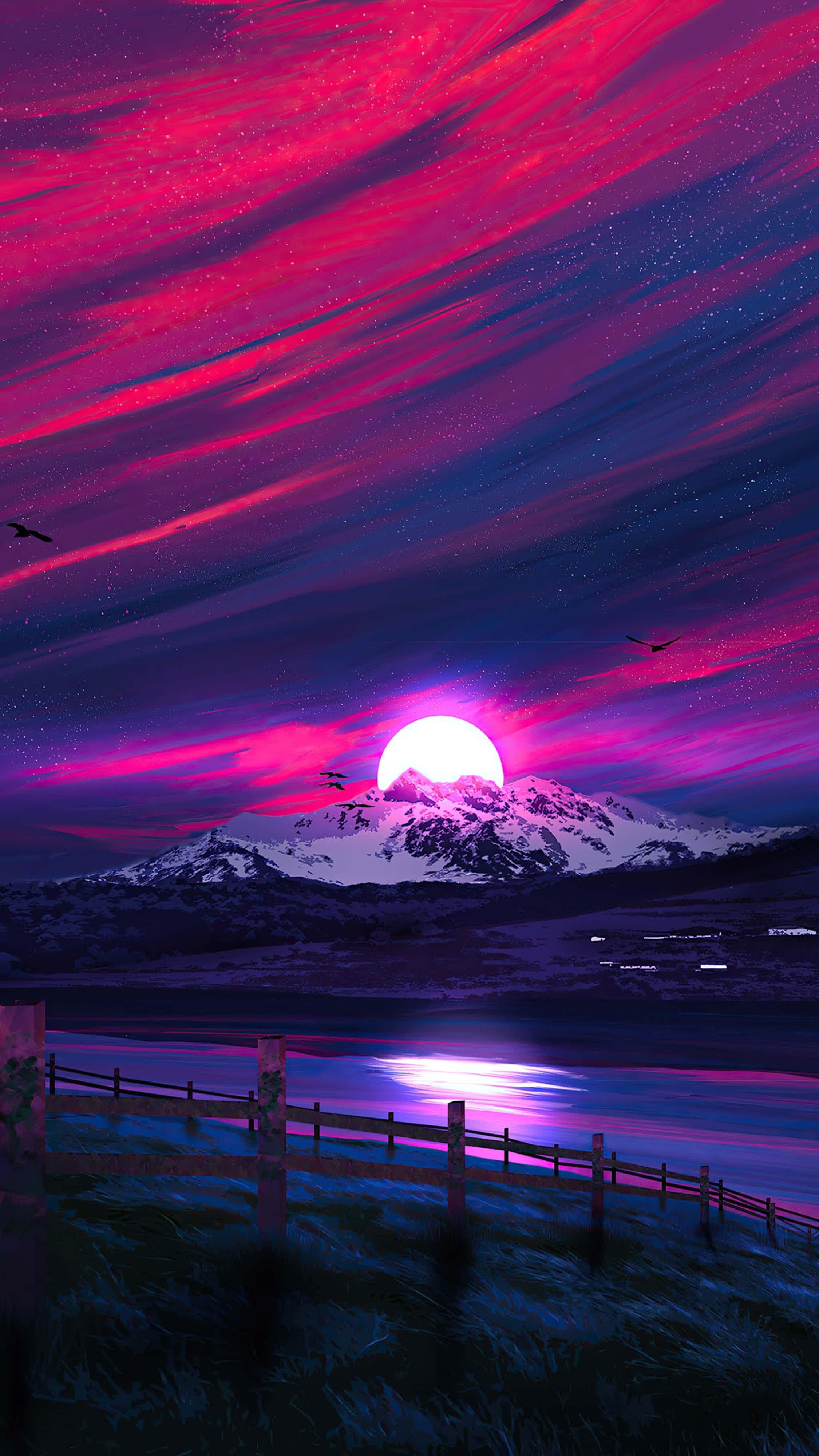 4K Kalikasan iPhone Buwan Wallpaper