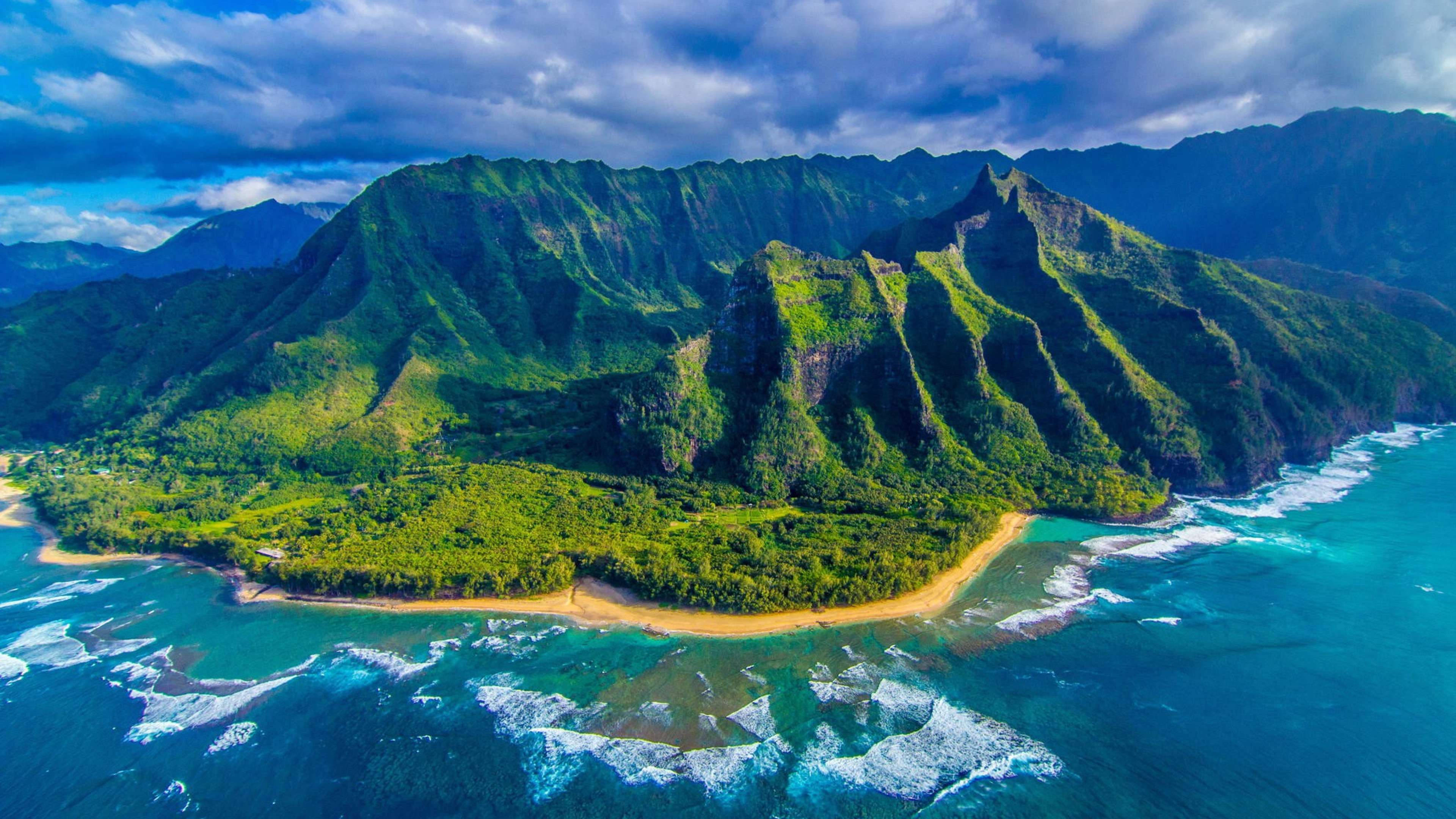 4K Kalikasan Isla ng Hawaii Wallpaper