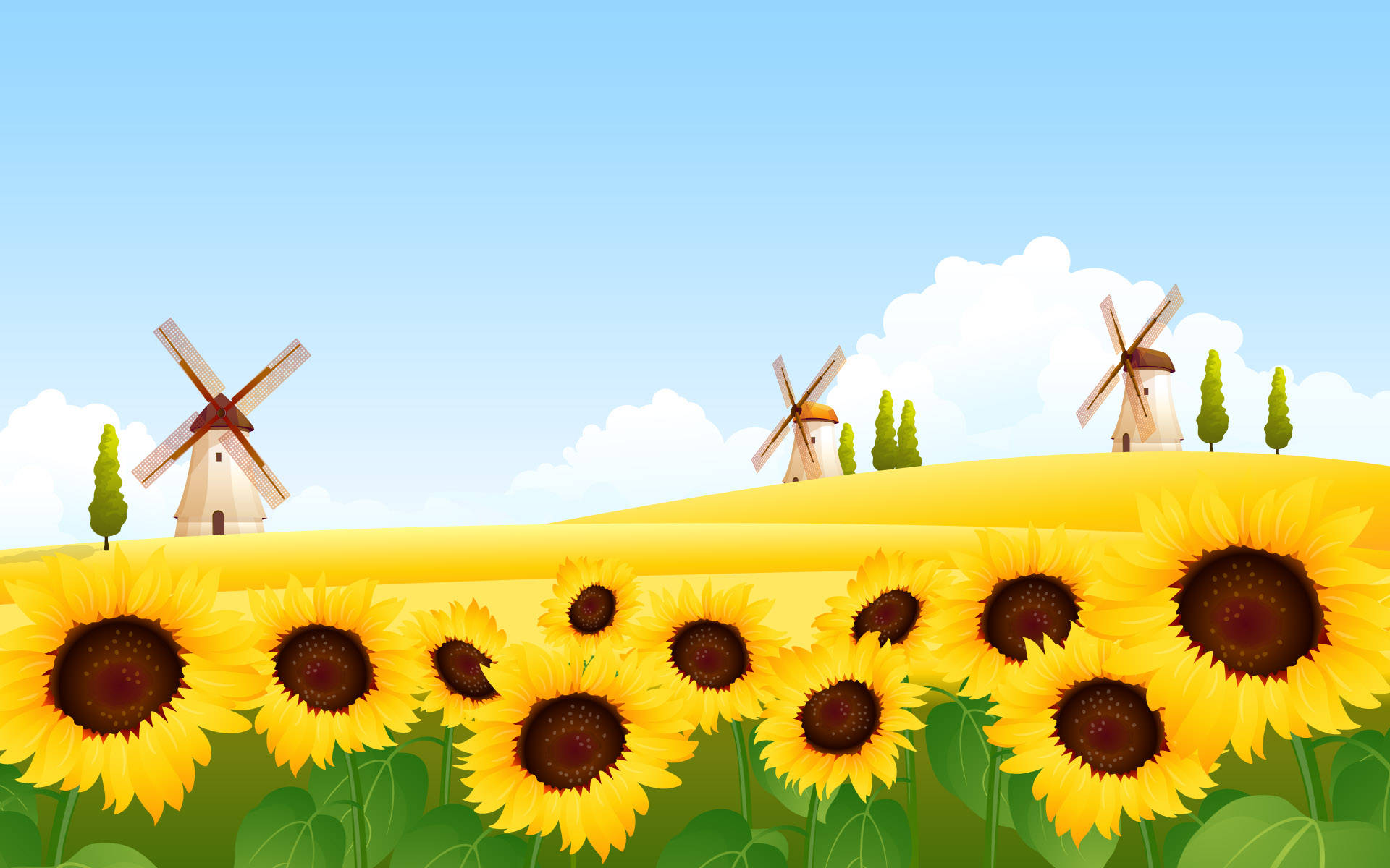 4K Kalikasan na mga Sunflower Wallpaper