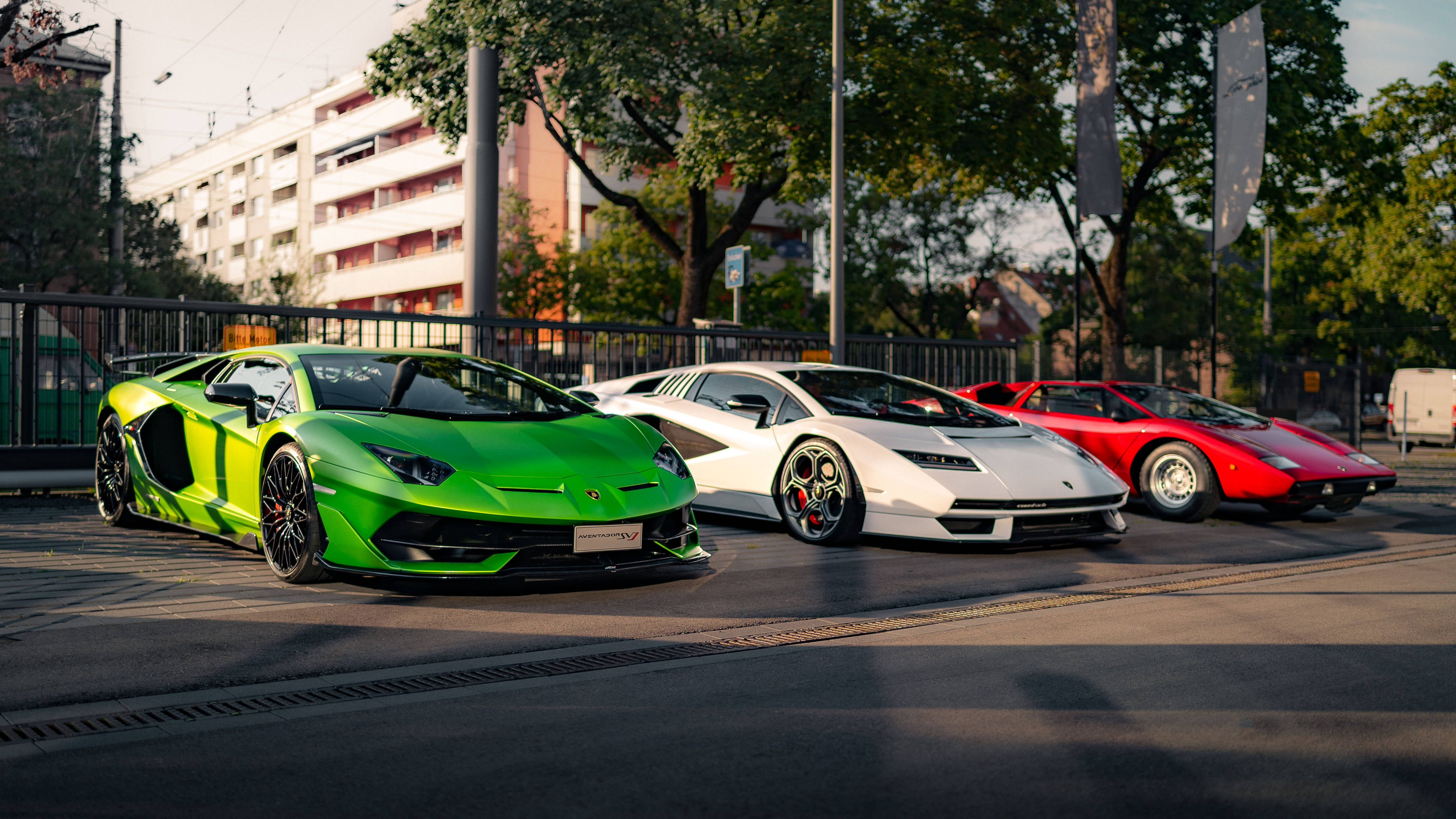 4K Lamborghini Aventador Iba't Ibang Kulay para sa Laptop Wallpaper