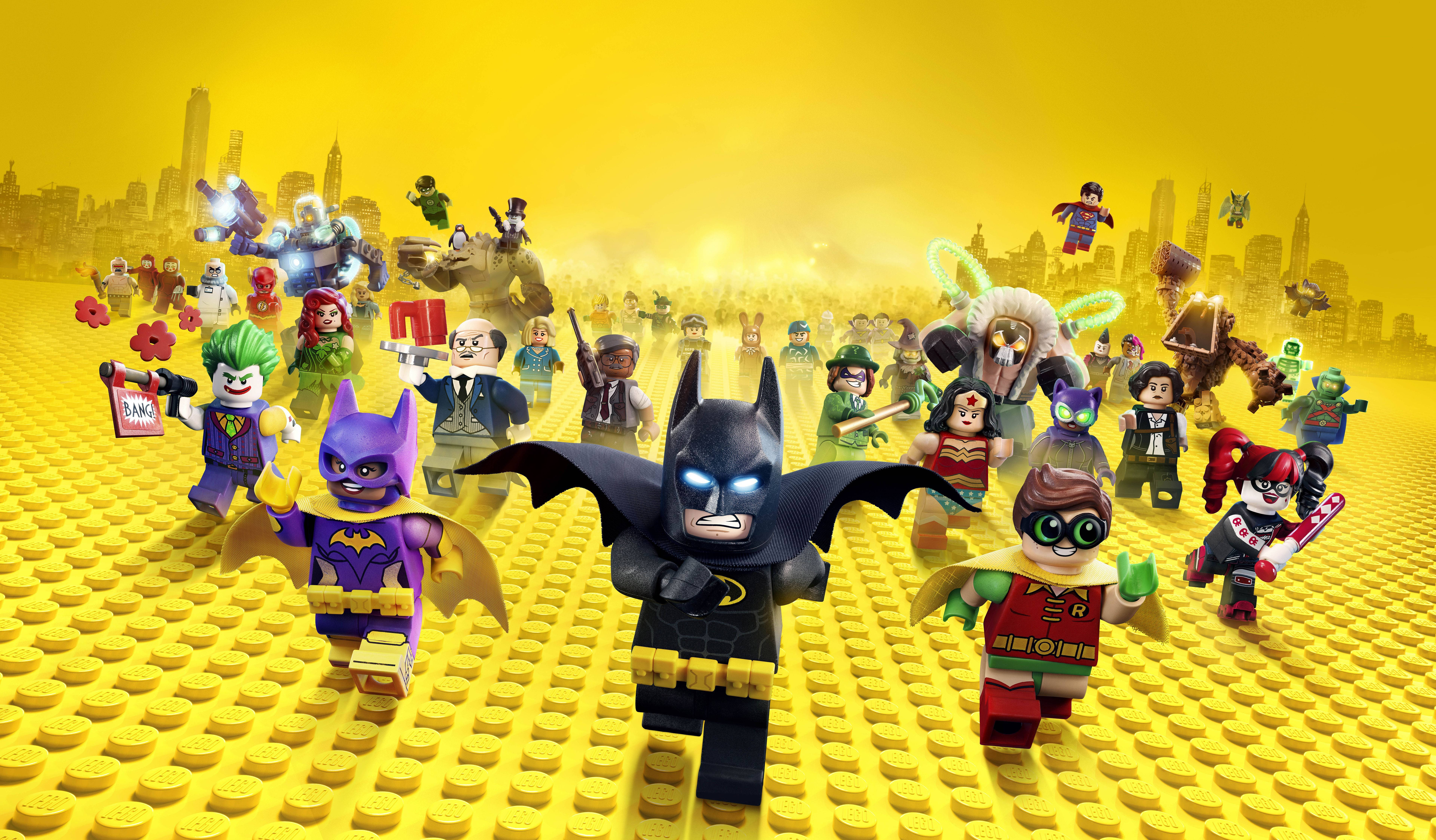 4K LEGO Batman at Mga Kaibigan Wallpaper