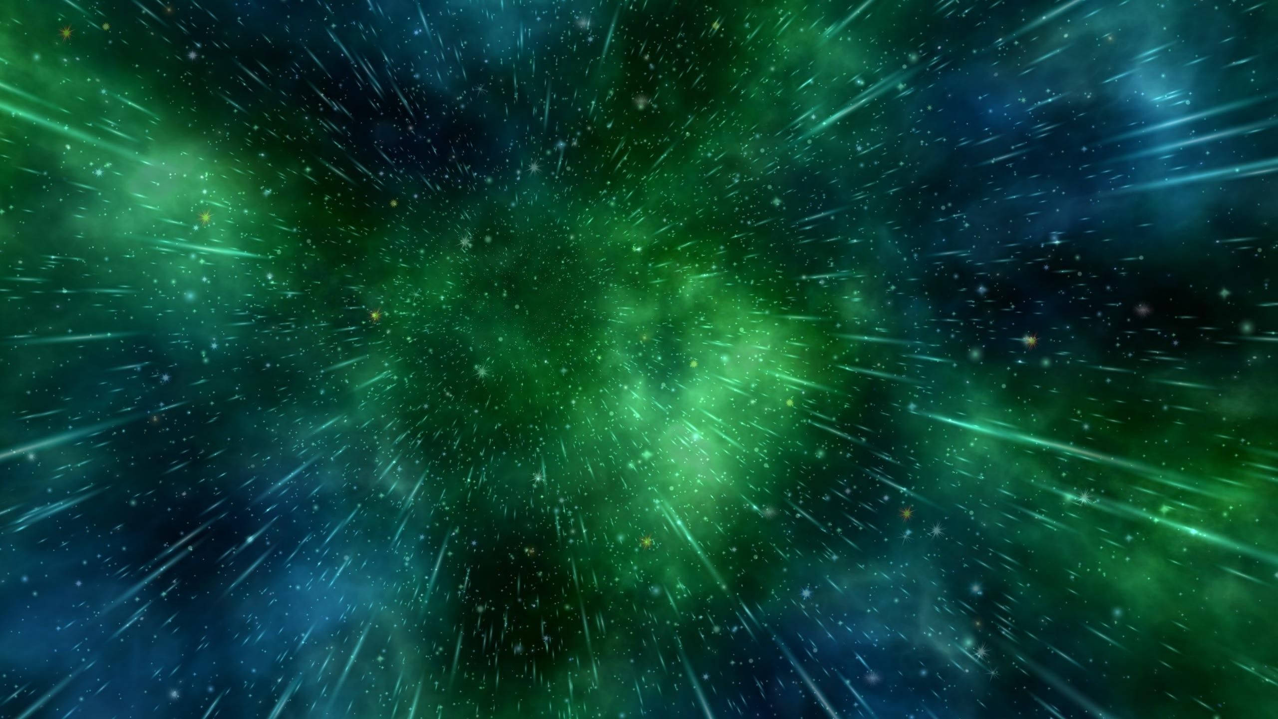 4K na Umaandar na Asul at Berdeng Patak ng Ulan Wallpaper