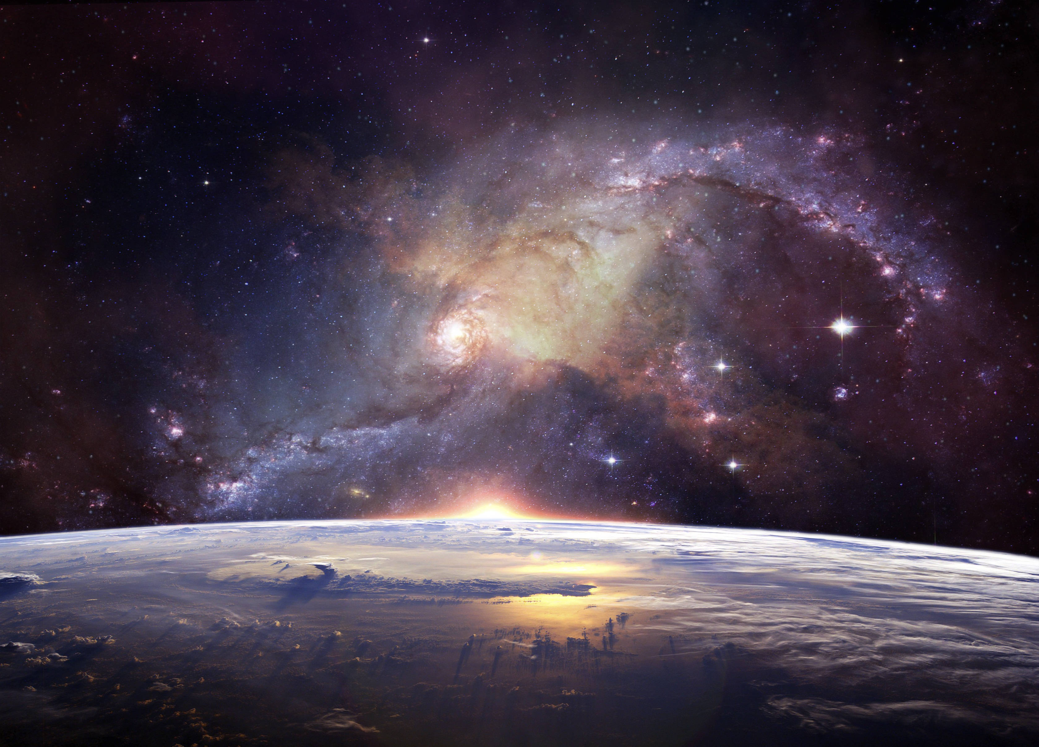 4K Space Galaxy sa Uniberso Wallpaper