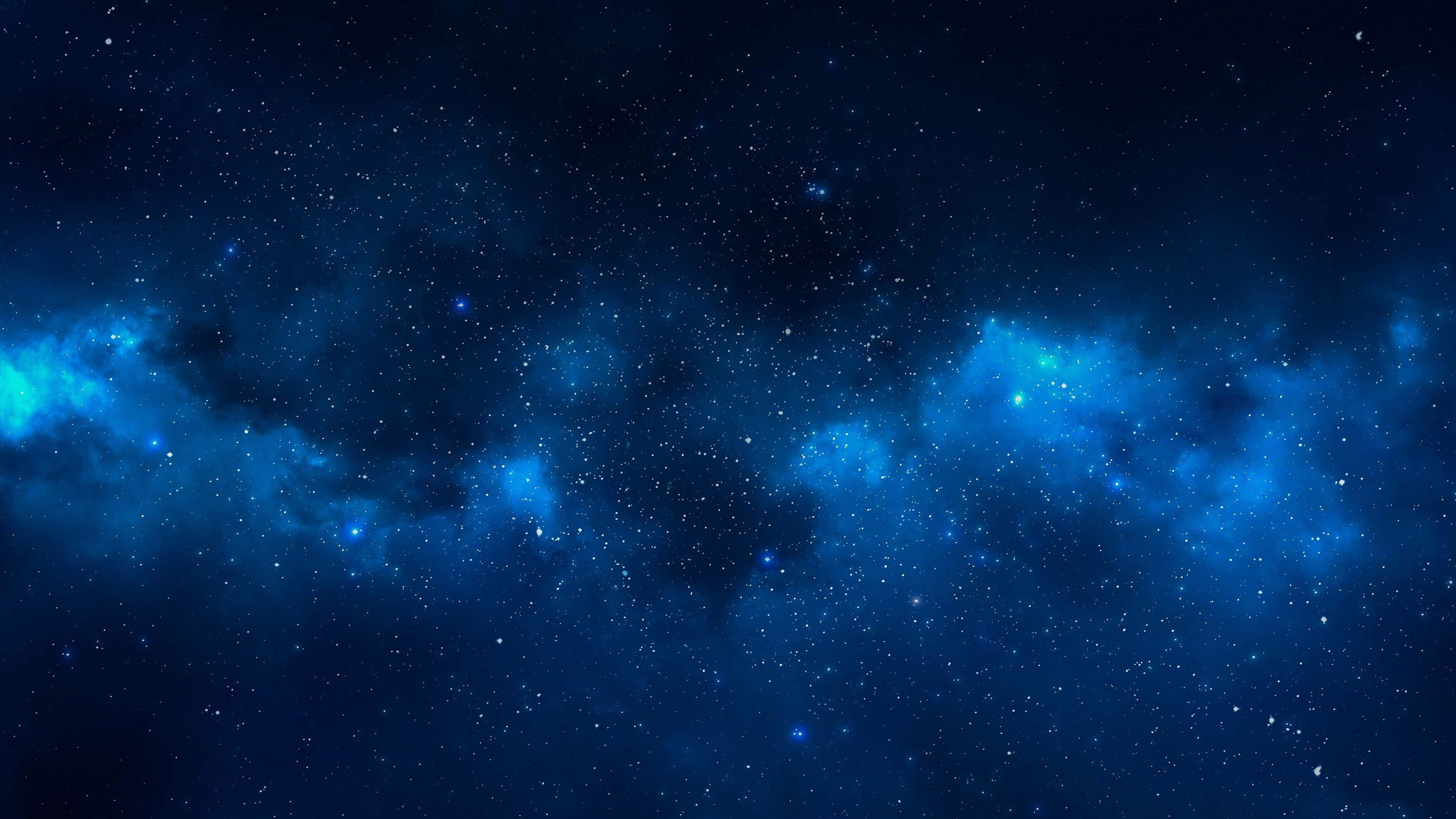 4K Uniberso Asul na Kalawakan Wallpaper