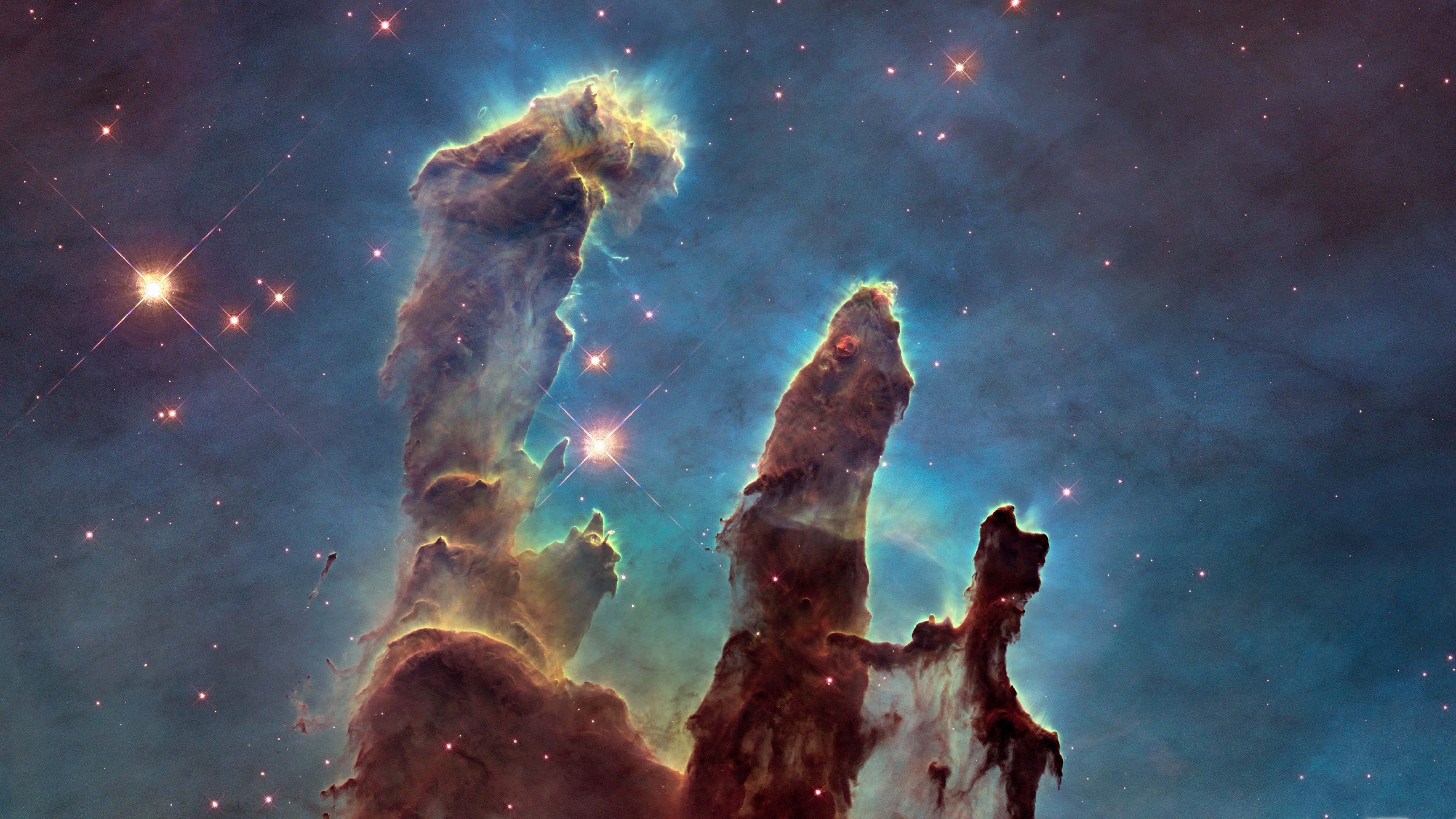 4K Uniberso na Nebula na Parang Puno ng Elepante Wallpaper