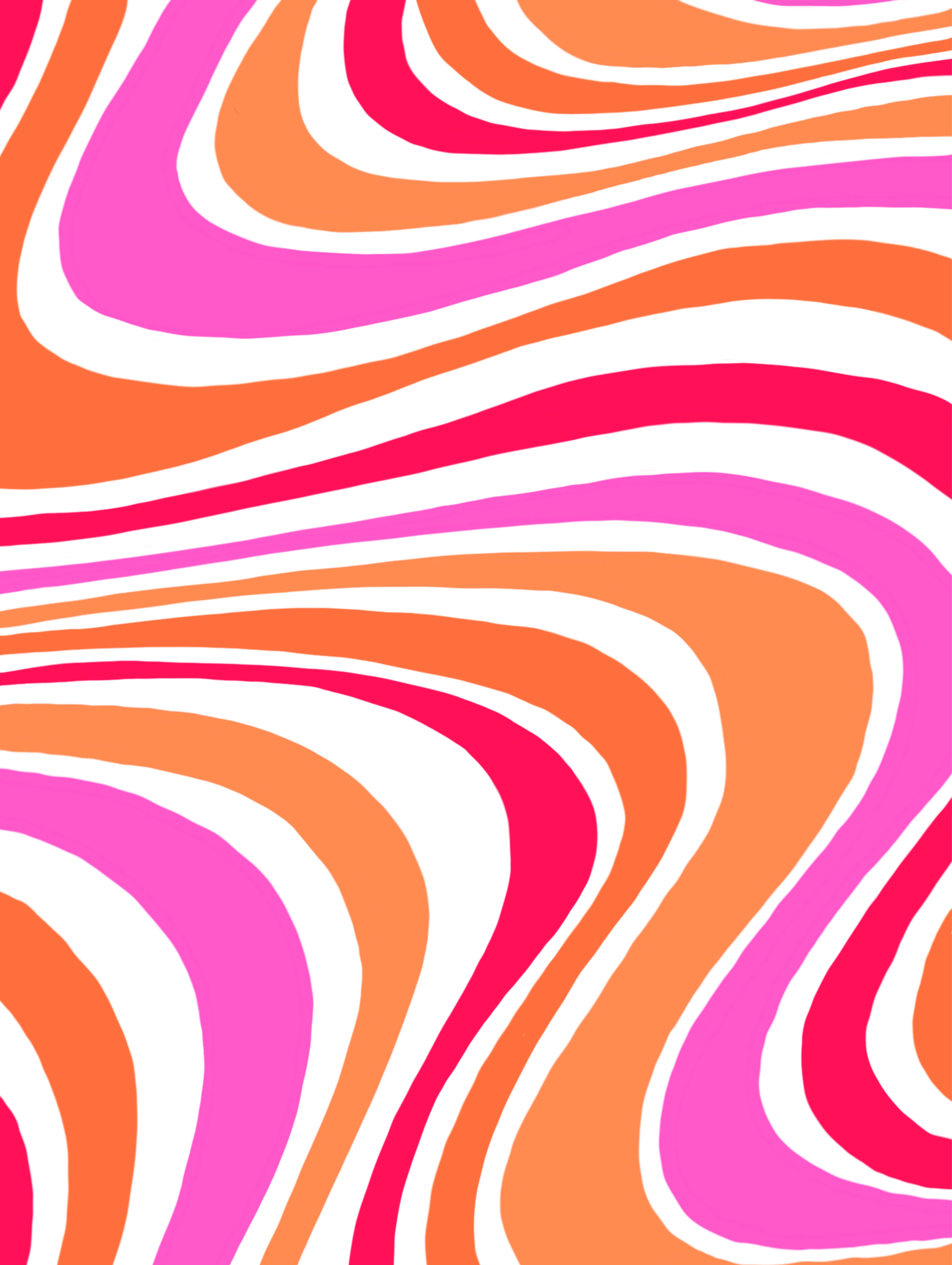 70's Groovy na Likuran na Tekstura na Kumukot na Rosas na May Kahel na Tono Wallpaper
