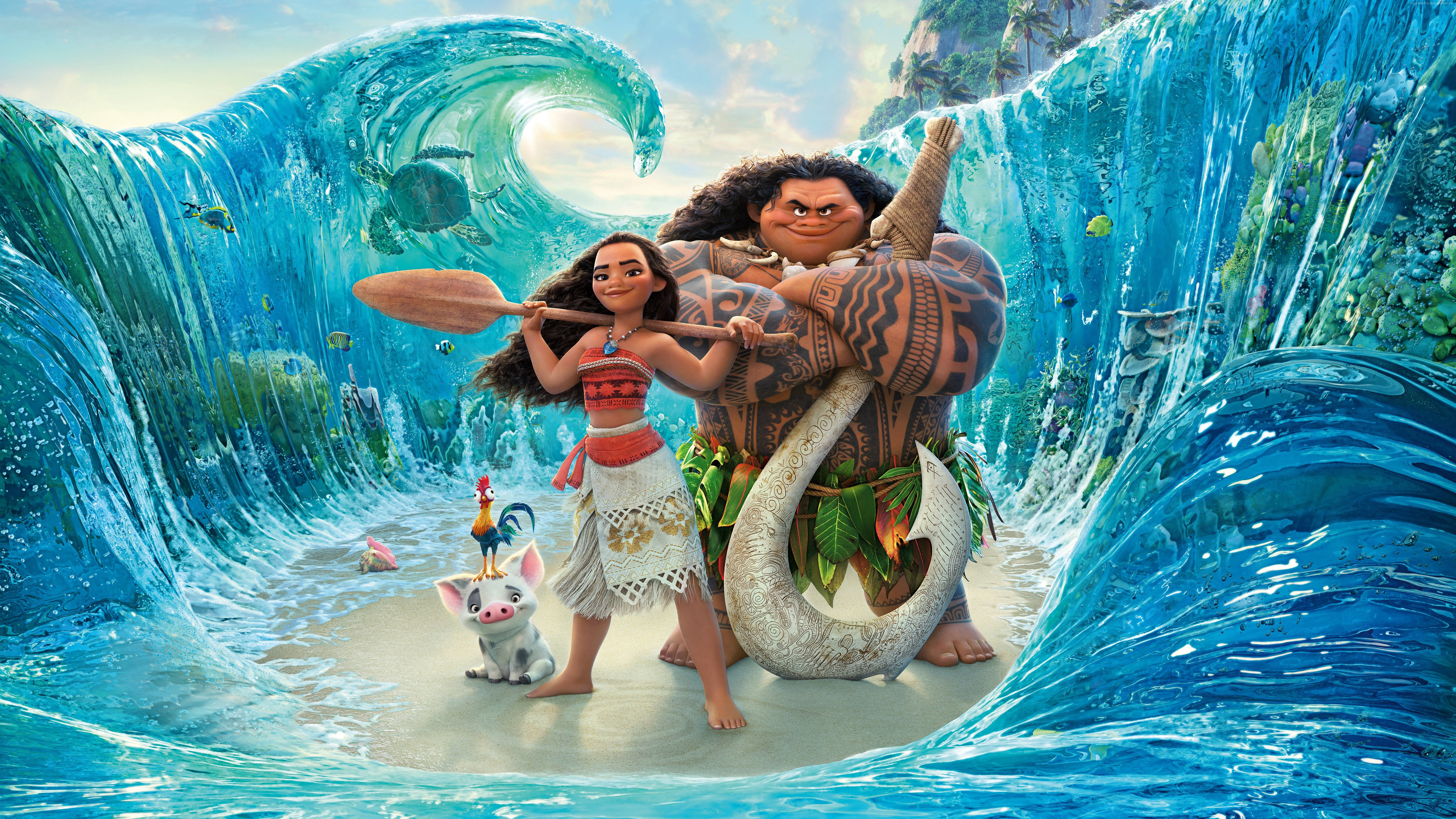 8K 7680x4320 Ultra HD Resolution Desktop Moana Wallpaper