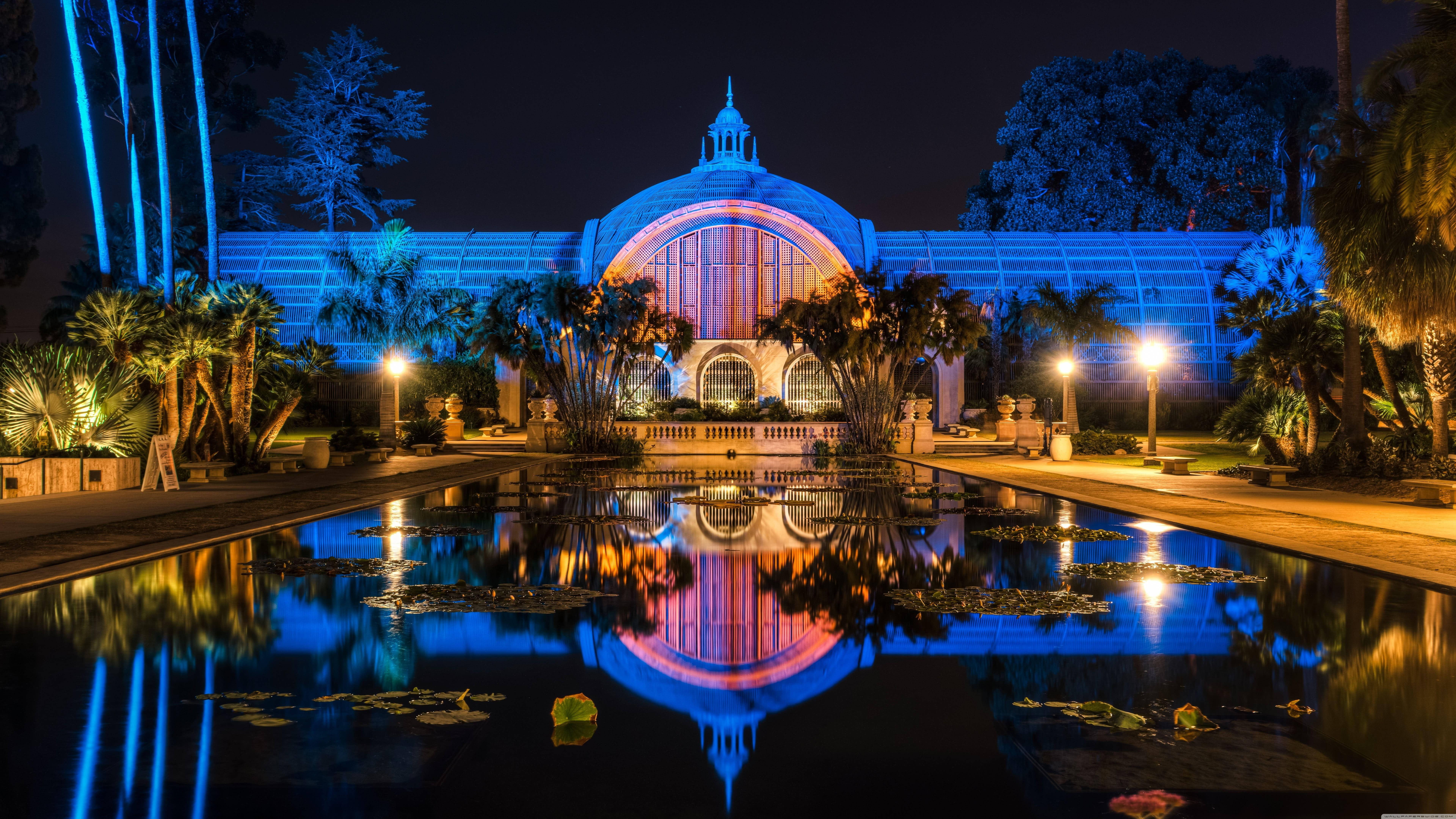 8K 7680x4320 Ultra HD Resolution Desktop Balboa Park Wallpaper