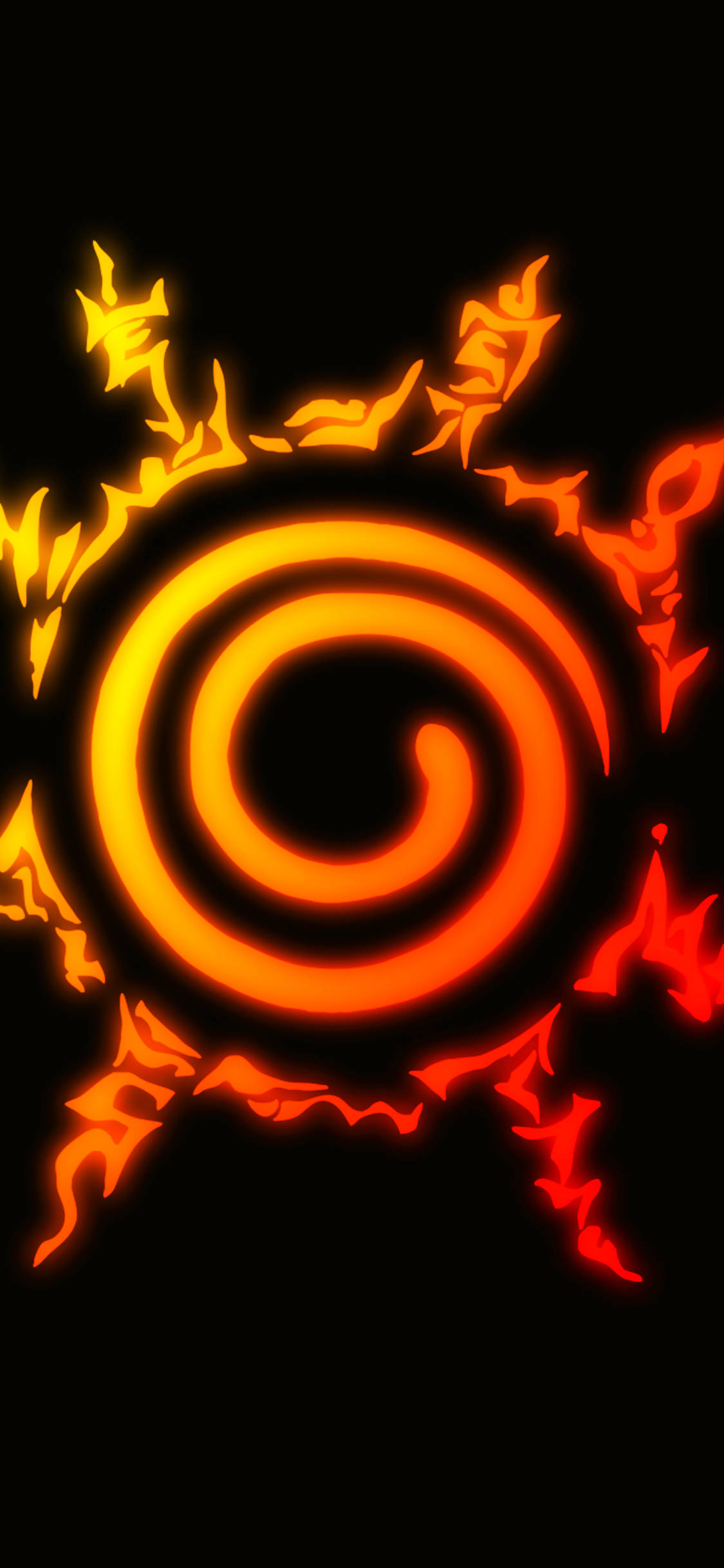 8K iPhone Naruto Seal Jutsu Wallpaper