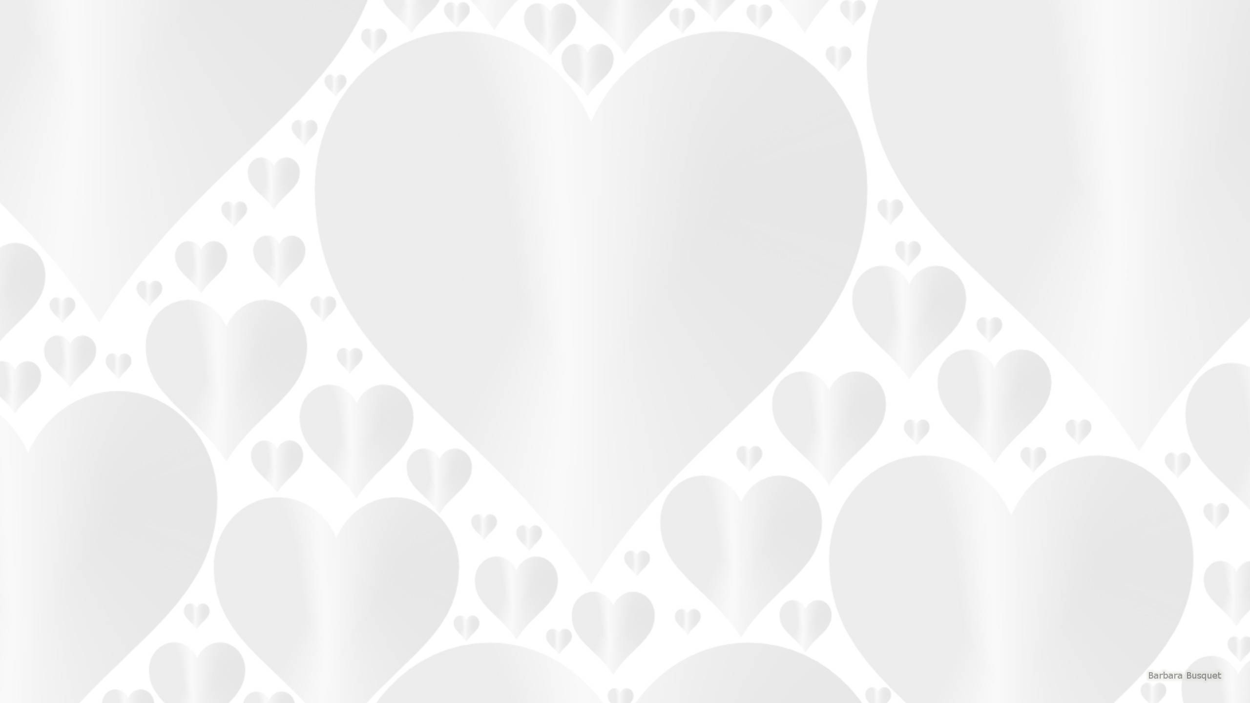 A beautiful white heart in soft lights Wallpaper