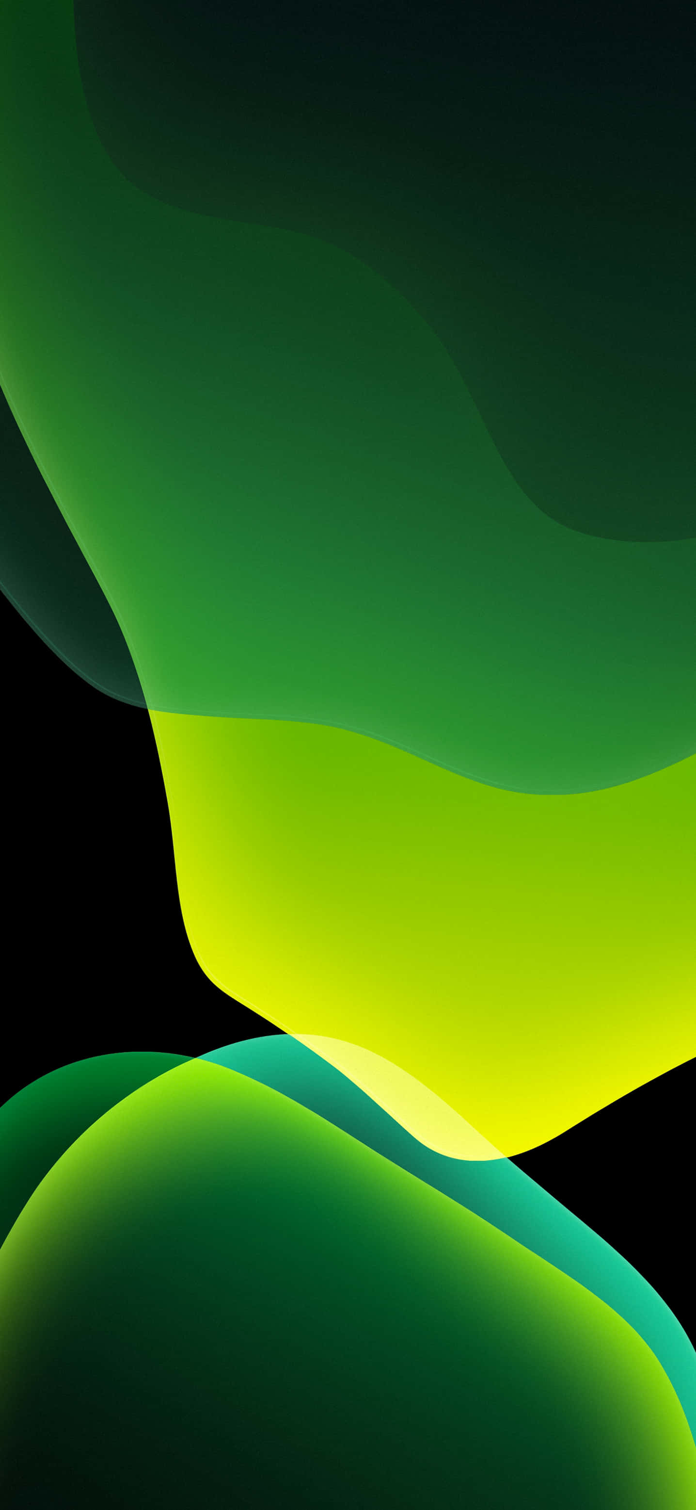 berdeng at itim na abstract background Wallpaper