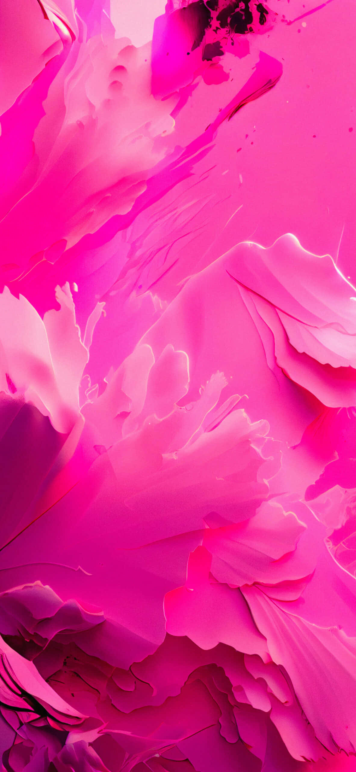 isang pink abstract painting na may black at white paint Wallpaper