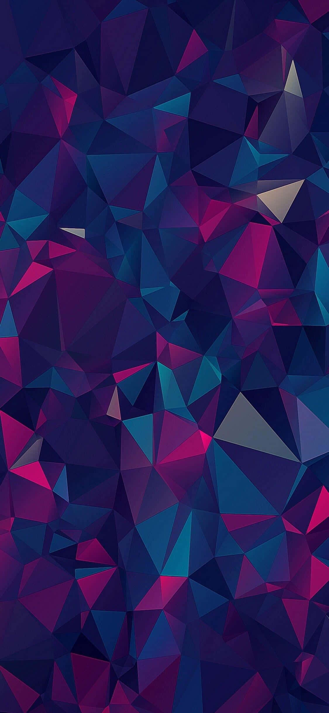 isang purple at blue background na may triangles Wallpaper