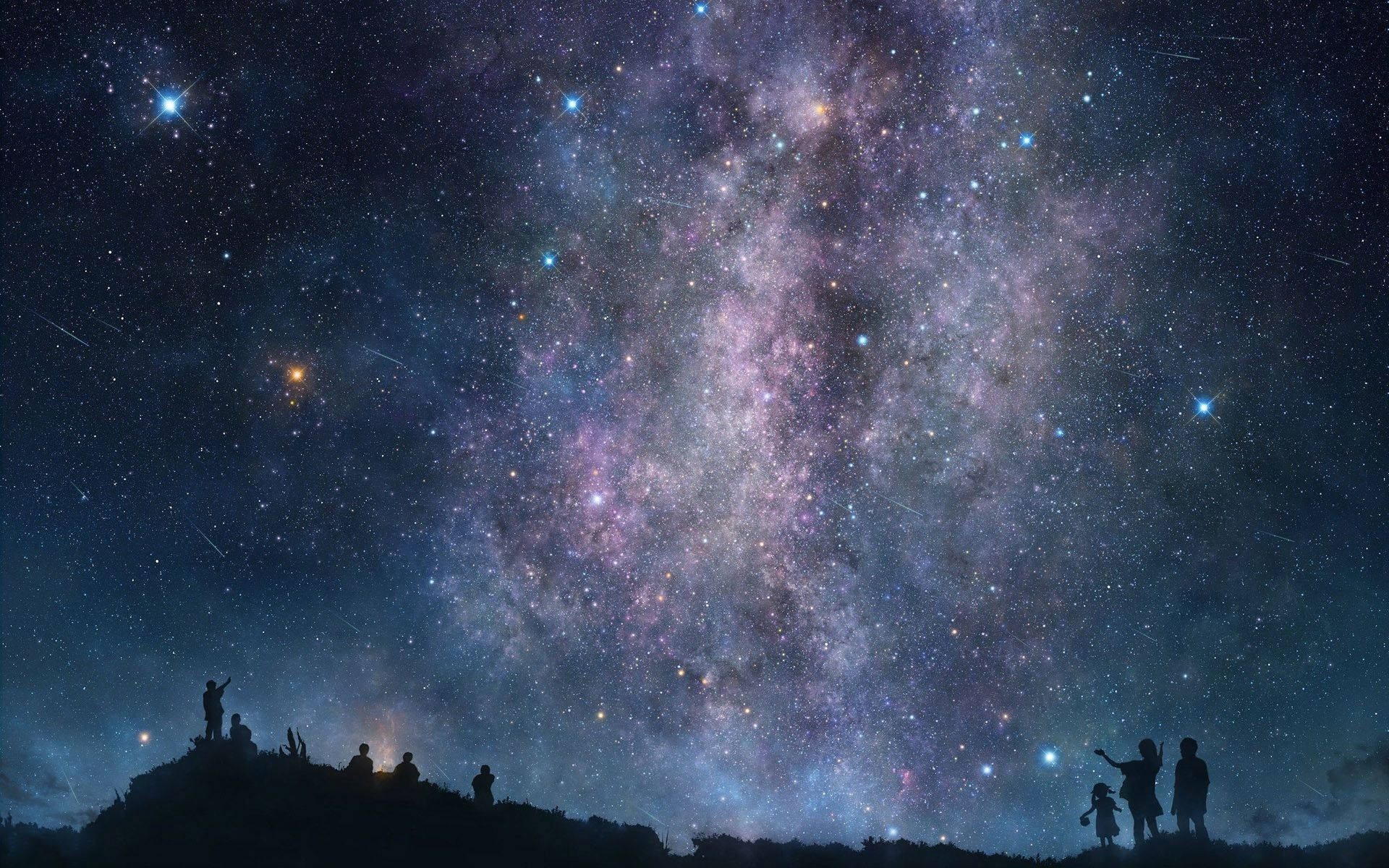 “Isang Langit na Puno ng Bituin - Isang Tanawin na Nagpapabagal ng Ating Hininga” Wallpaper