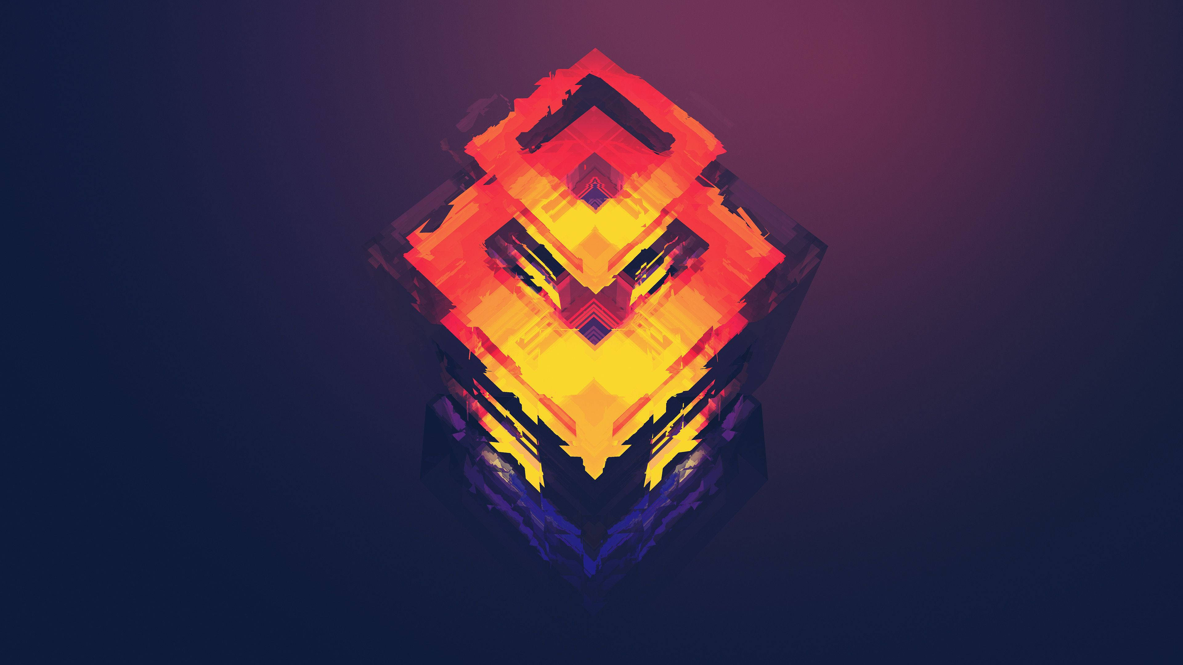 Abstract 4K Polygon Art Wallpaper