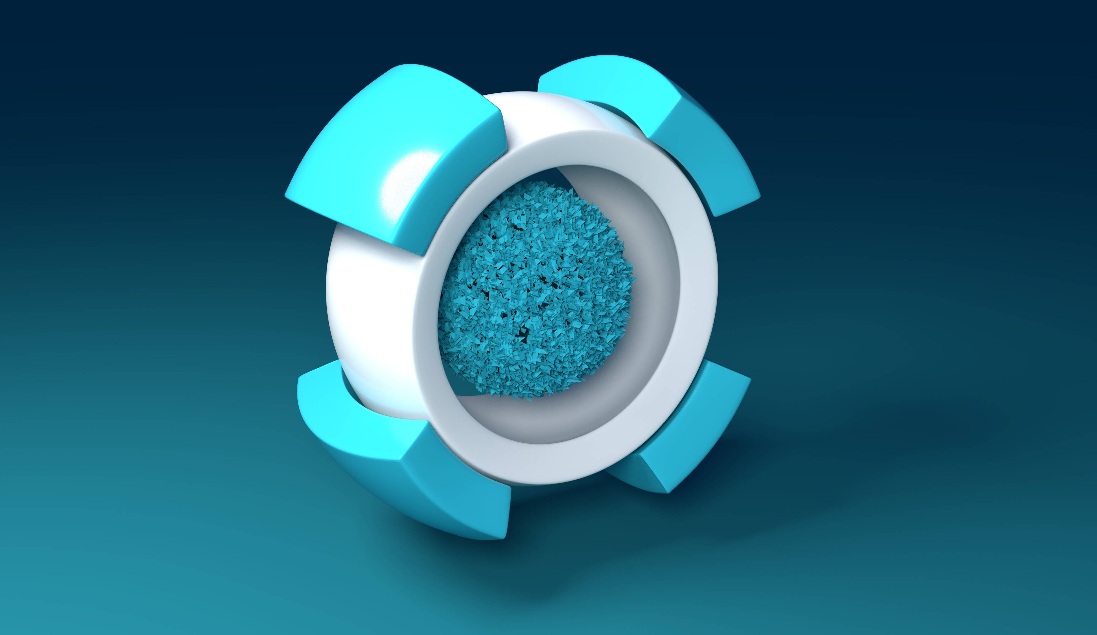 Abstract na 3D Puting Bilog Wallpaper