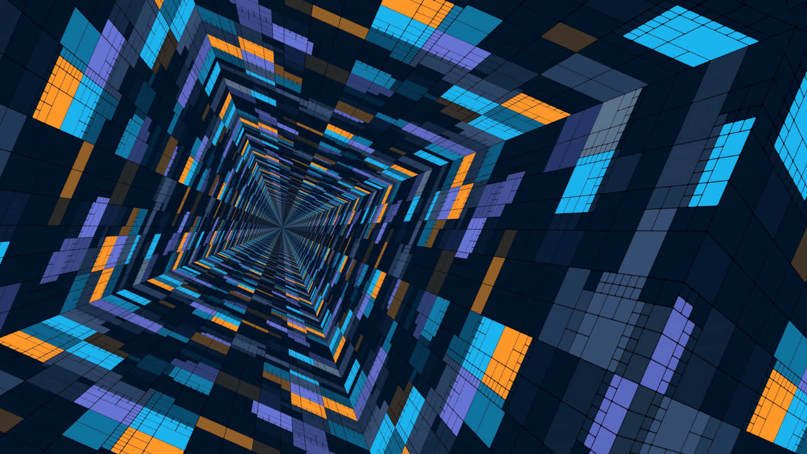 Abstract na asul at rosas na pattern ng alon Wallpaper