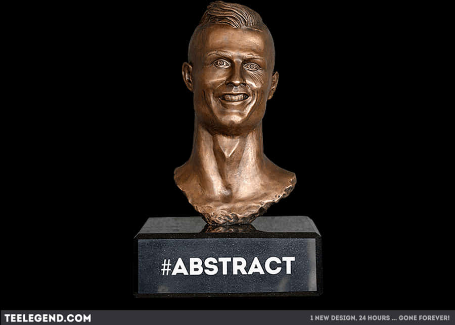 Abstract na Bust ni Cristiano Ronaldo Wallpaper