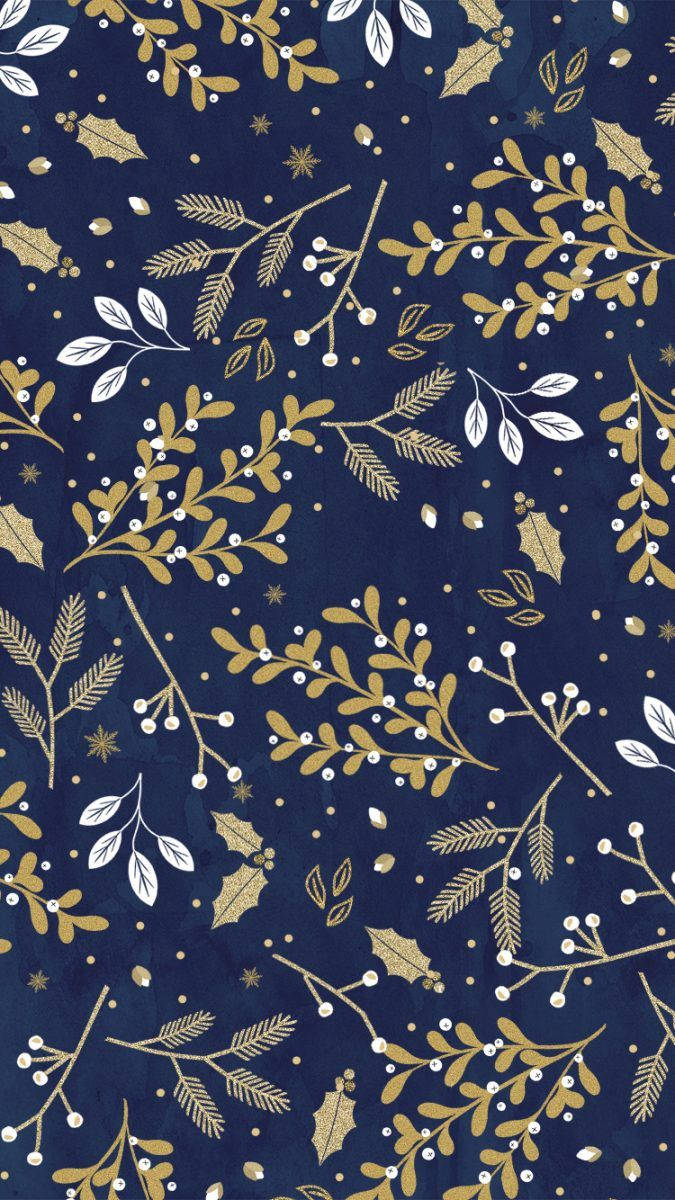 Abstract na Disenyo ng Dahon para sa iPhone Wallpaper