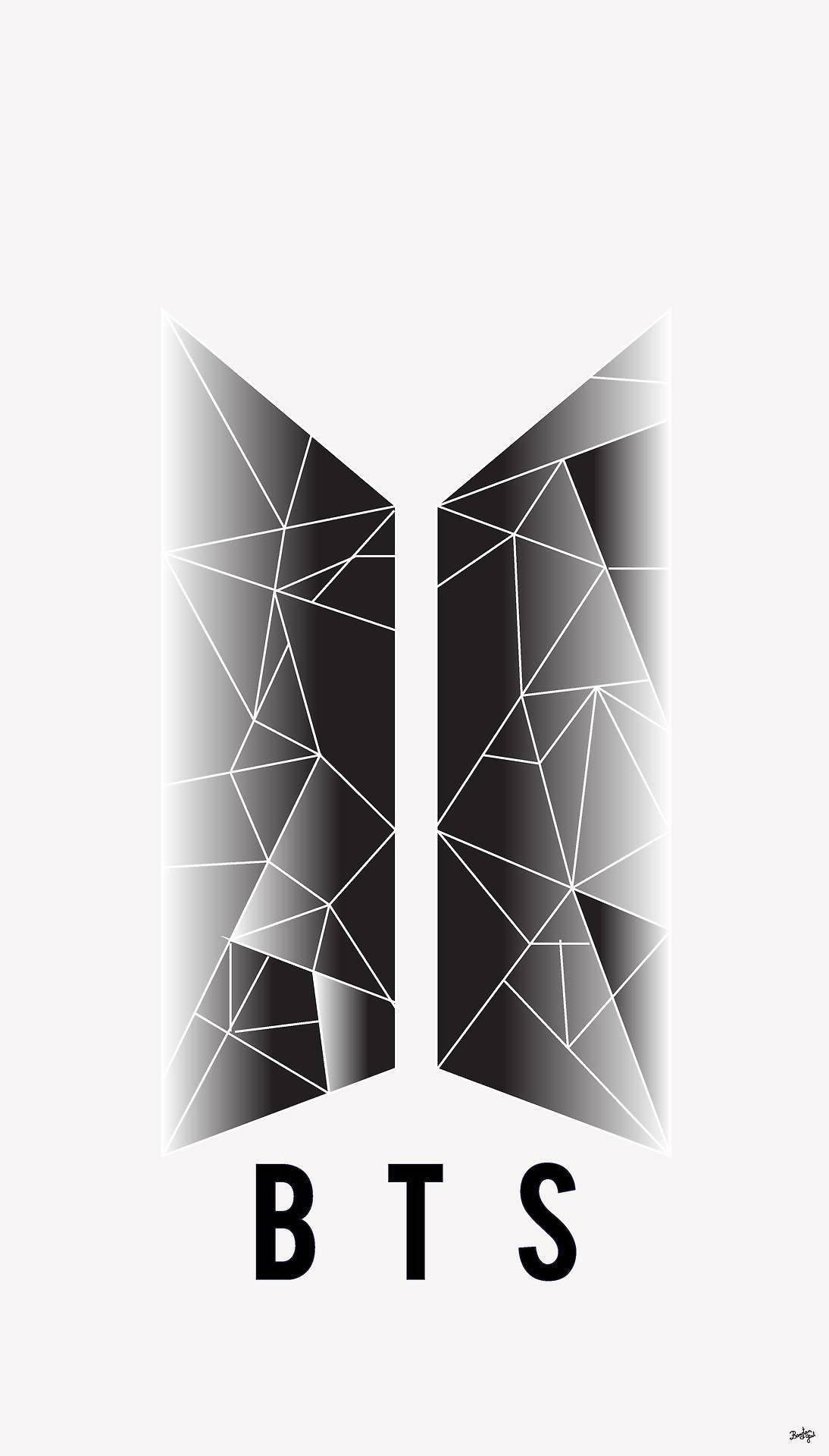 Abstract na Logo ng BTS Wallpaper