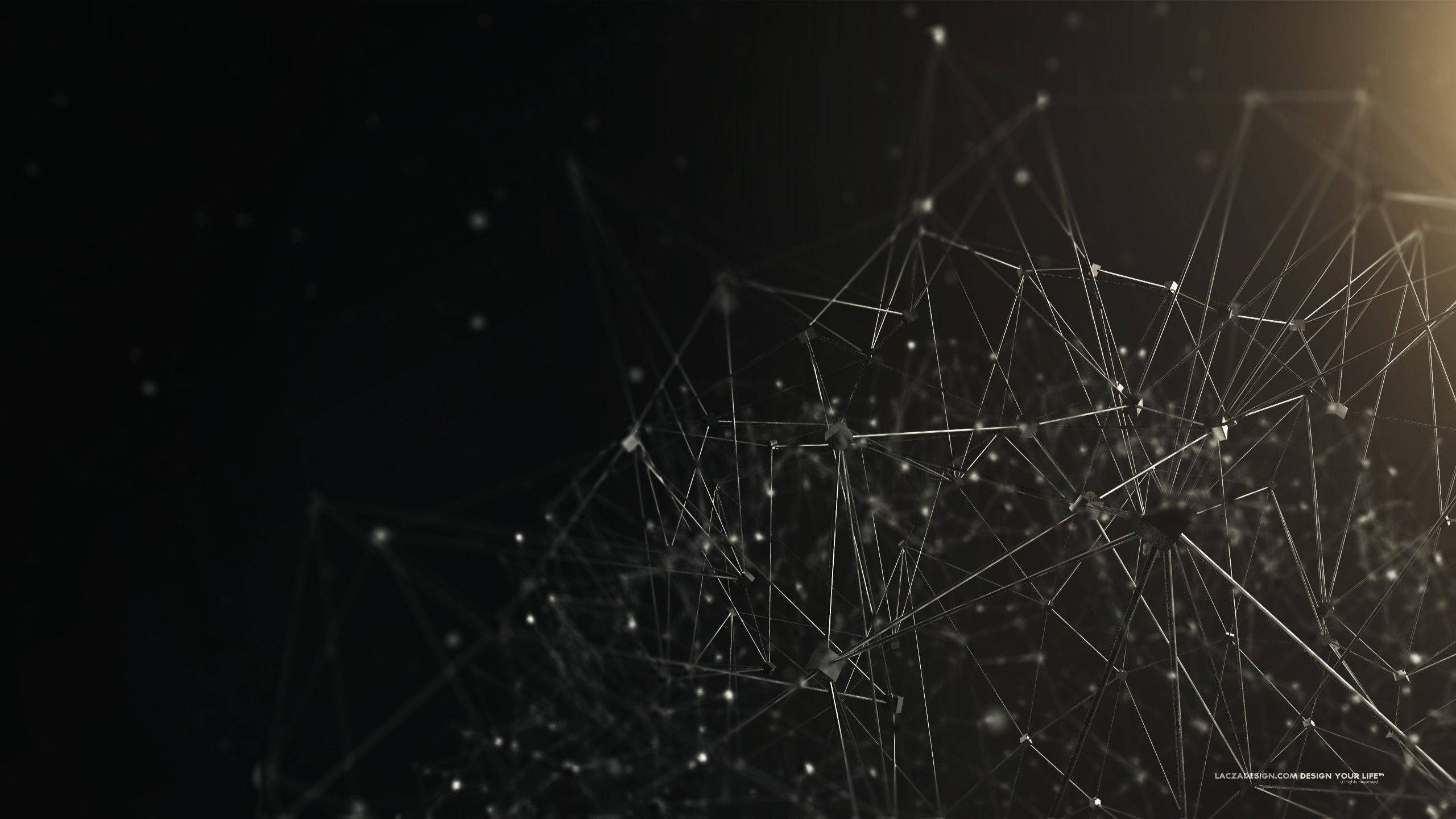 Abstract na Madilim na Linya Poster Wallpaper