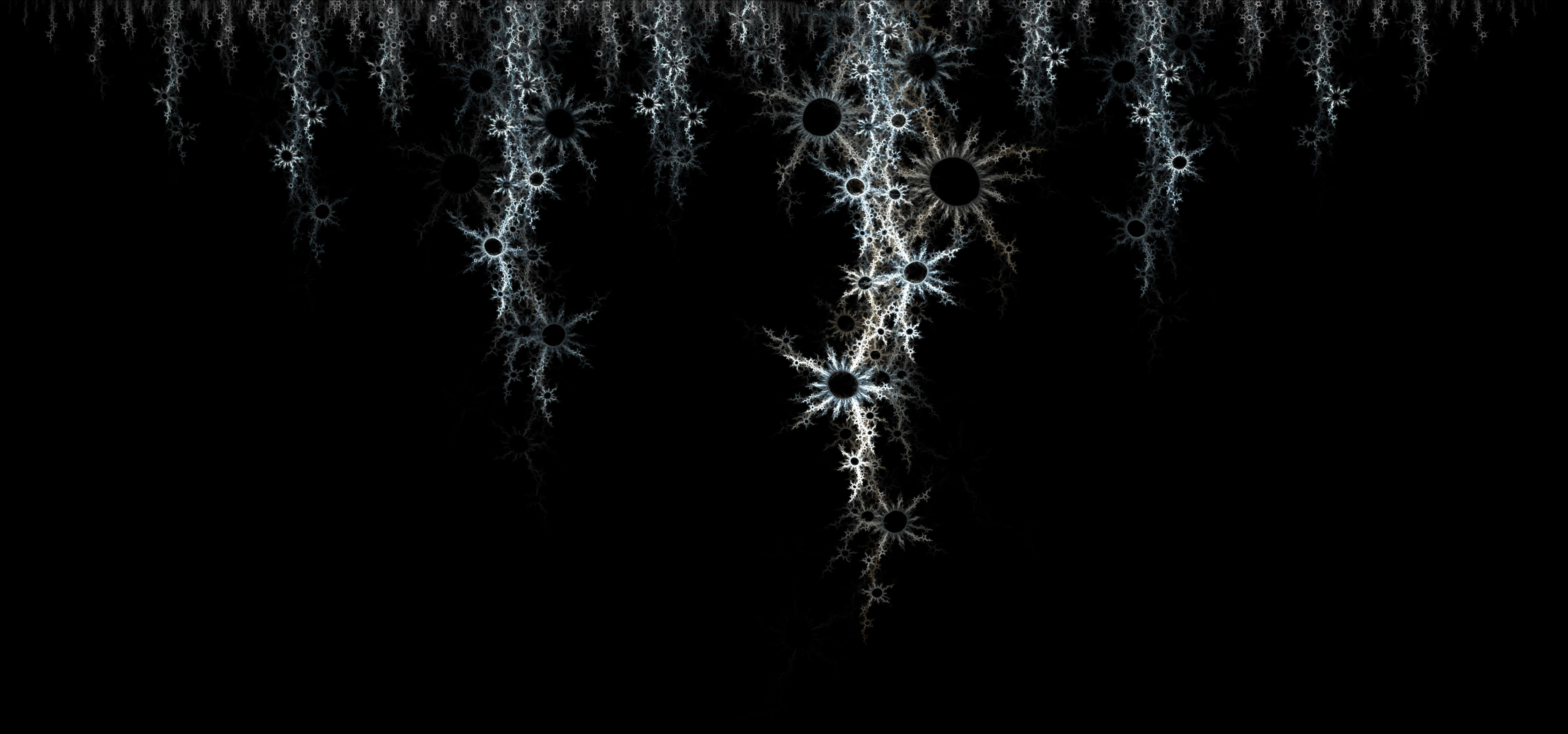 Abstract na Pagpapakita ng mga Ilaw na Fractal Wallpaper