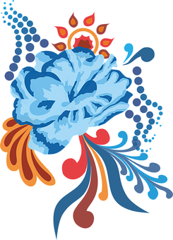 Abstract na Sining ng Bulaklak Wallpaper