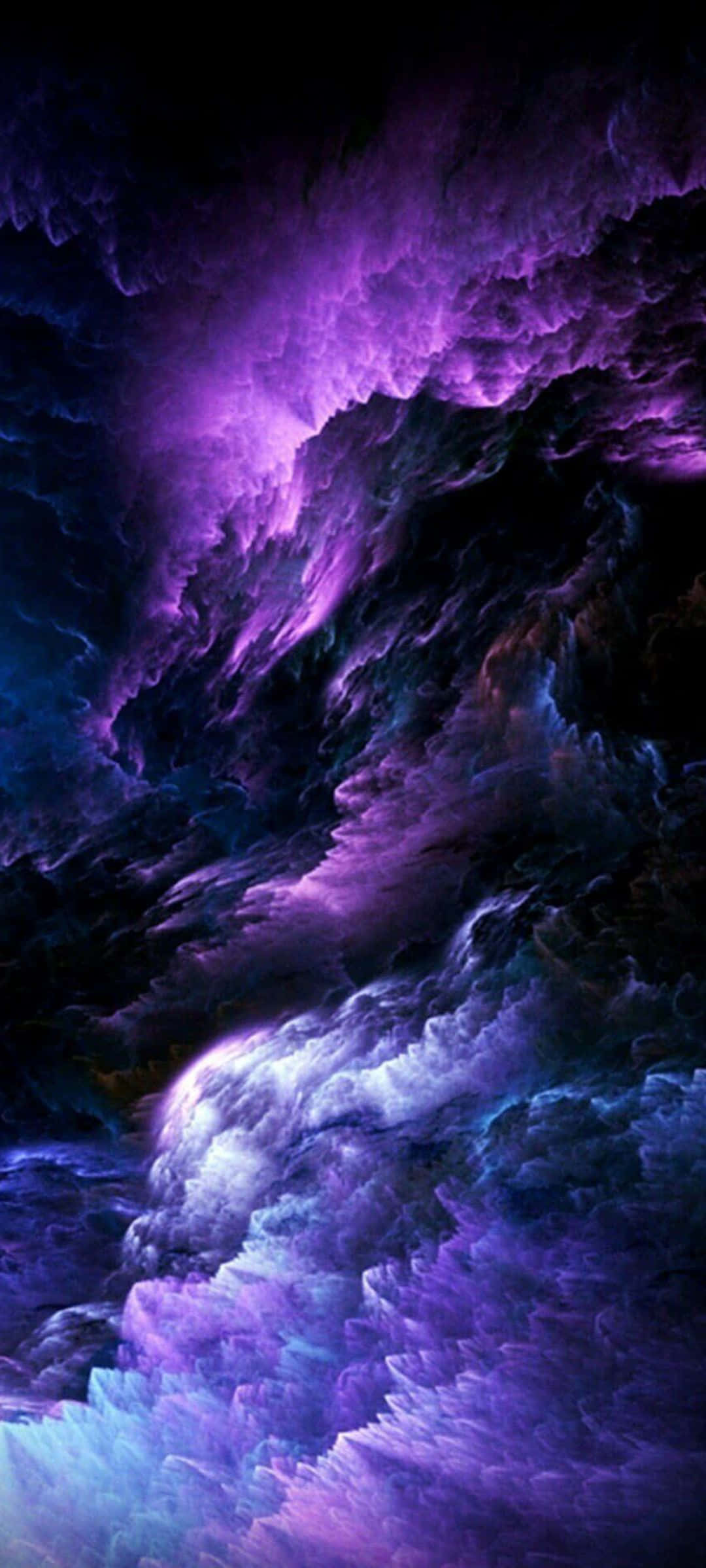 Abstract na Ulap ng Bagyong Lila Wallpaper