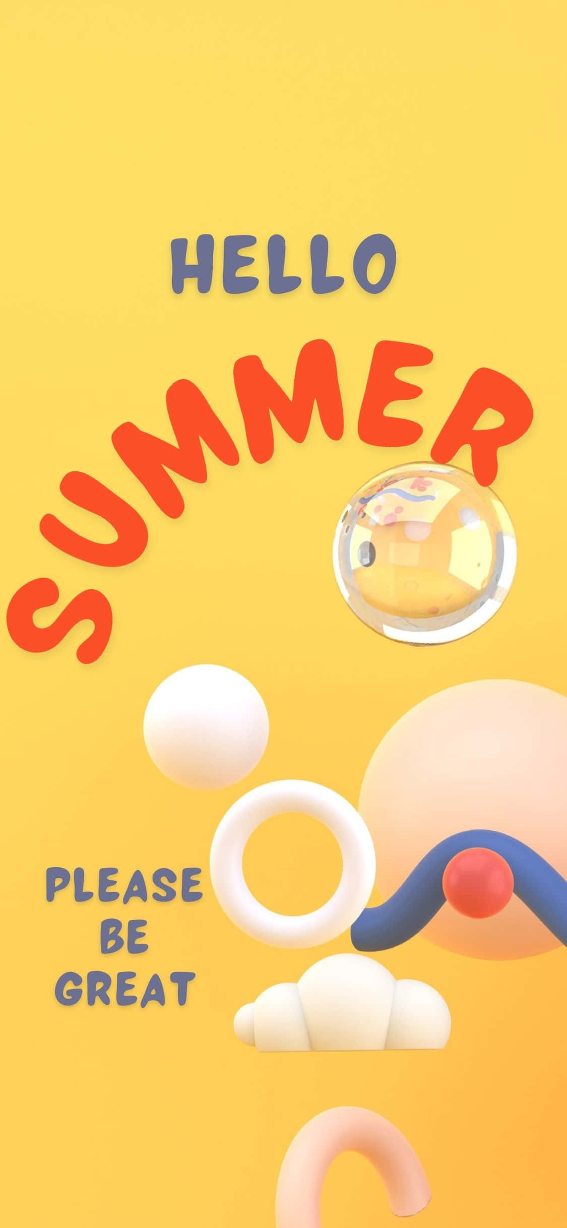 Abstract Shapes iPhone X Summer Background Wallpaper