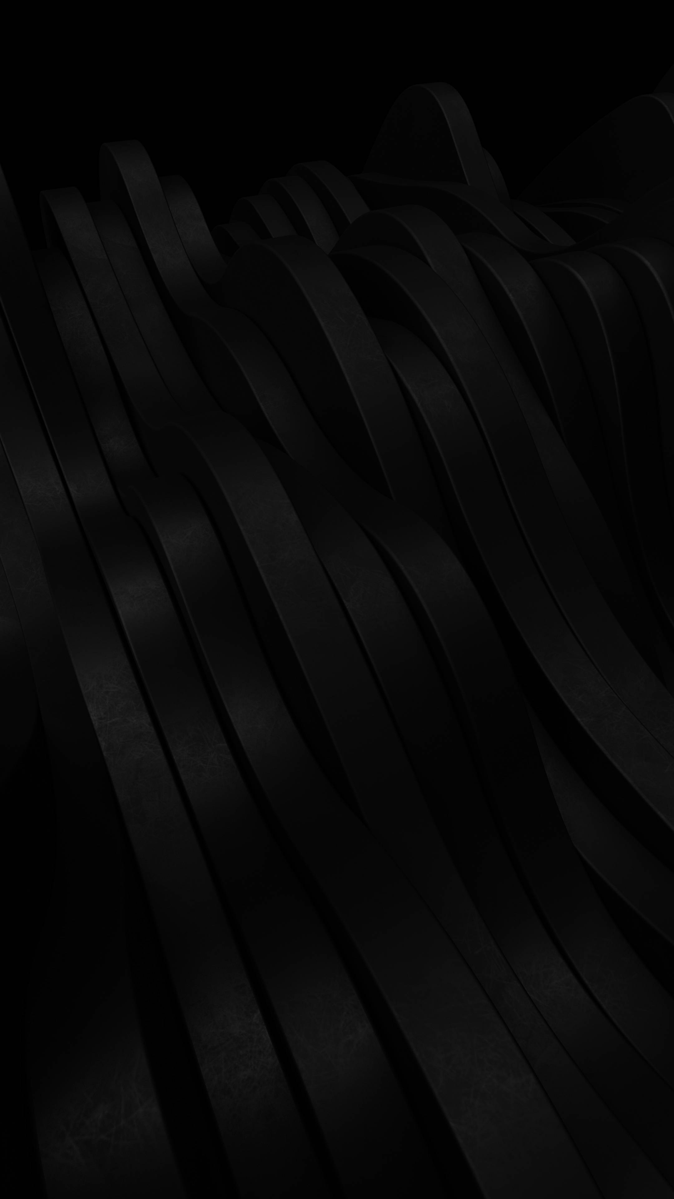 Abstractong 3D Minimalistang Itim na Telepono Wallpaper