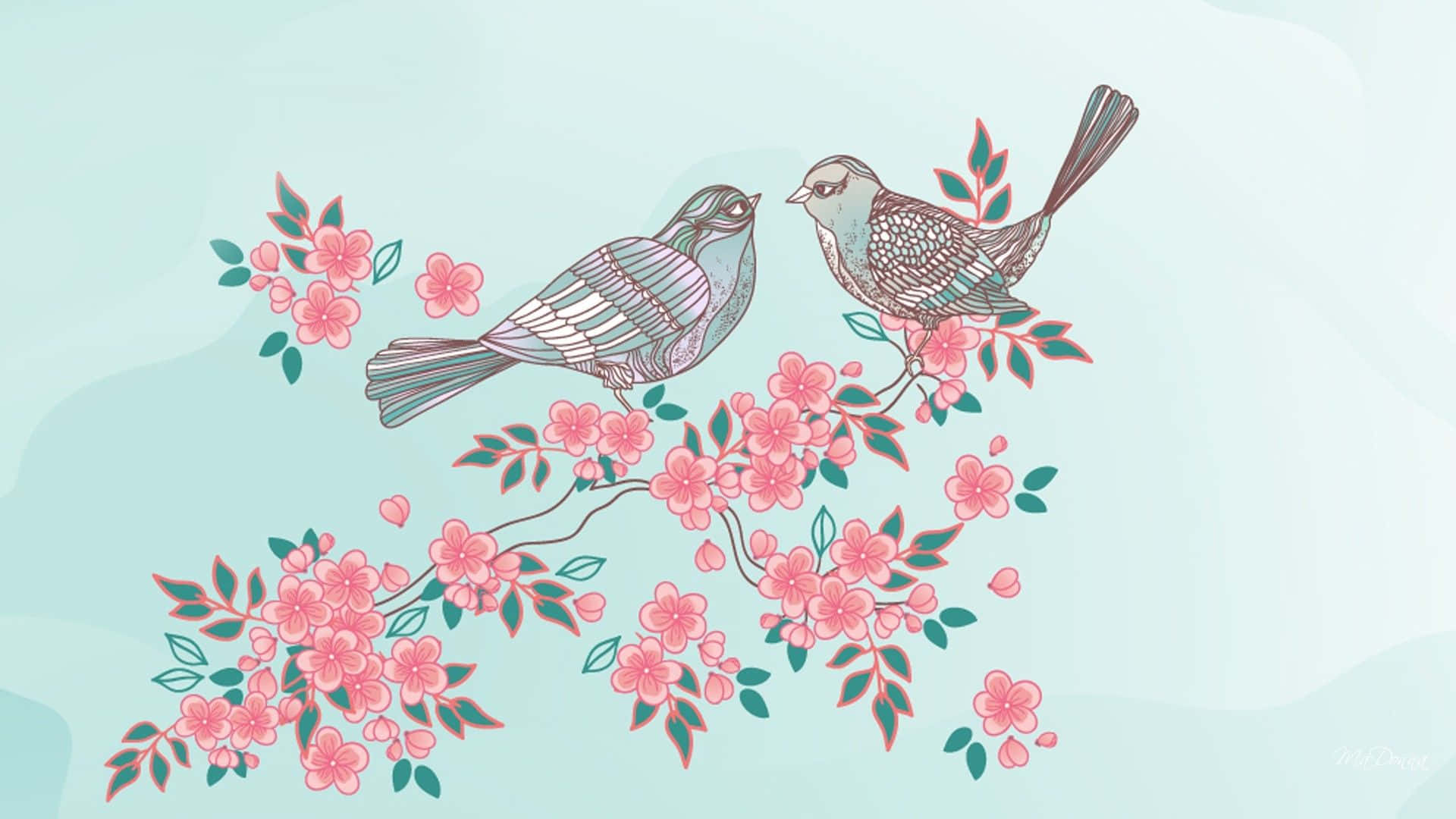 Abstractong sining na pastel na may masalimuot na mga pattern at swirls Wallpaper