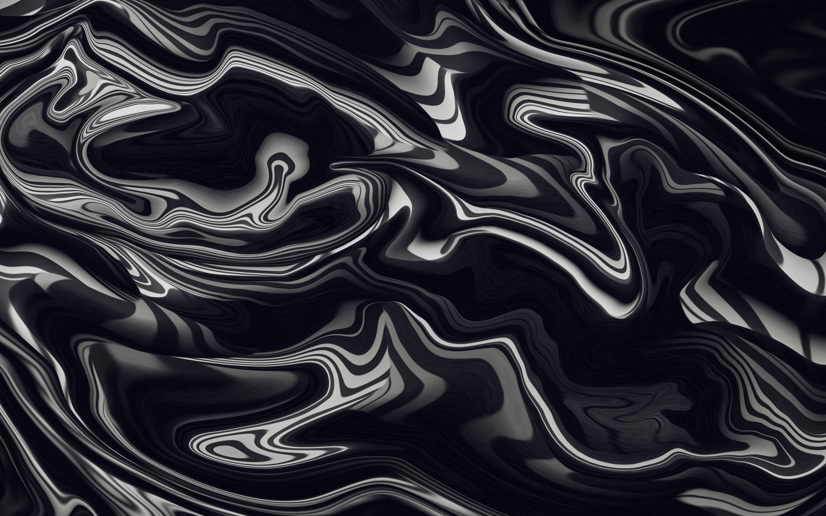 Abstraktong Likidong Itim na Mac Wallpaper