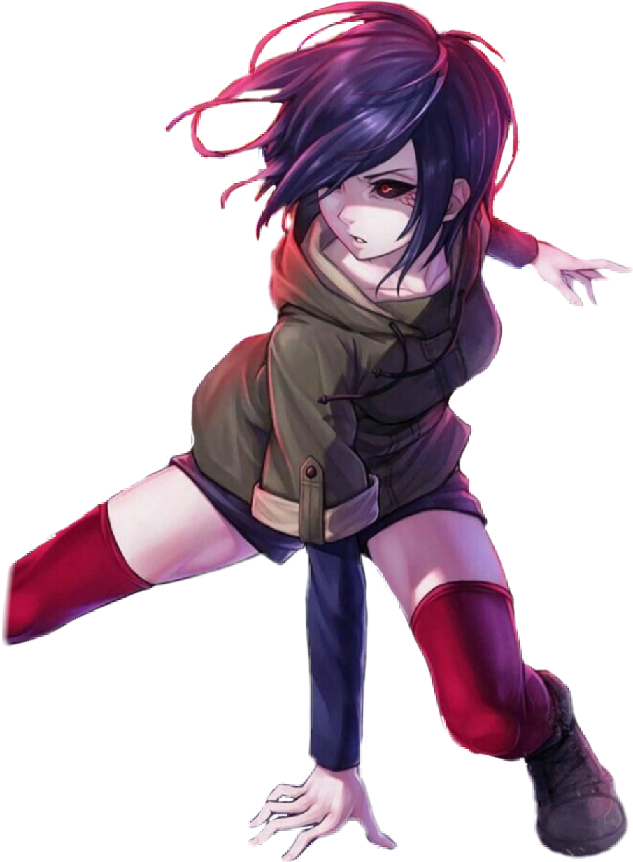 Action Pose ng Anime Character Wallpaper