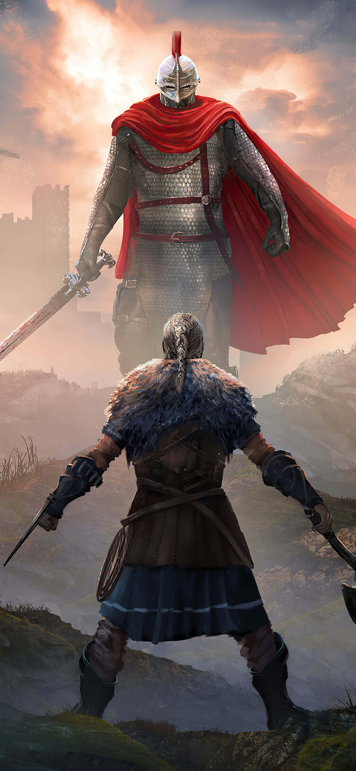 Action Video Game iPhone Xs Max Assassin's Creed Valhalla Background Wallpaper